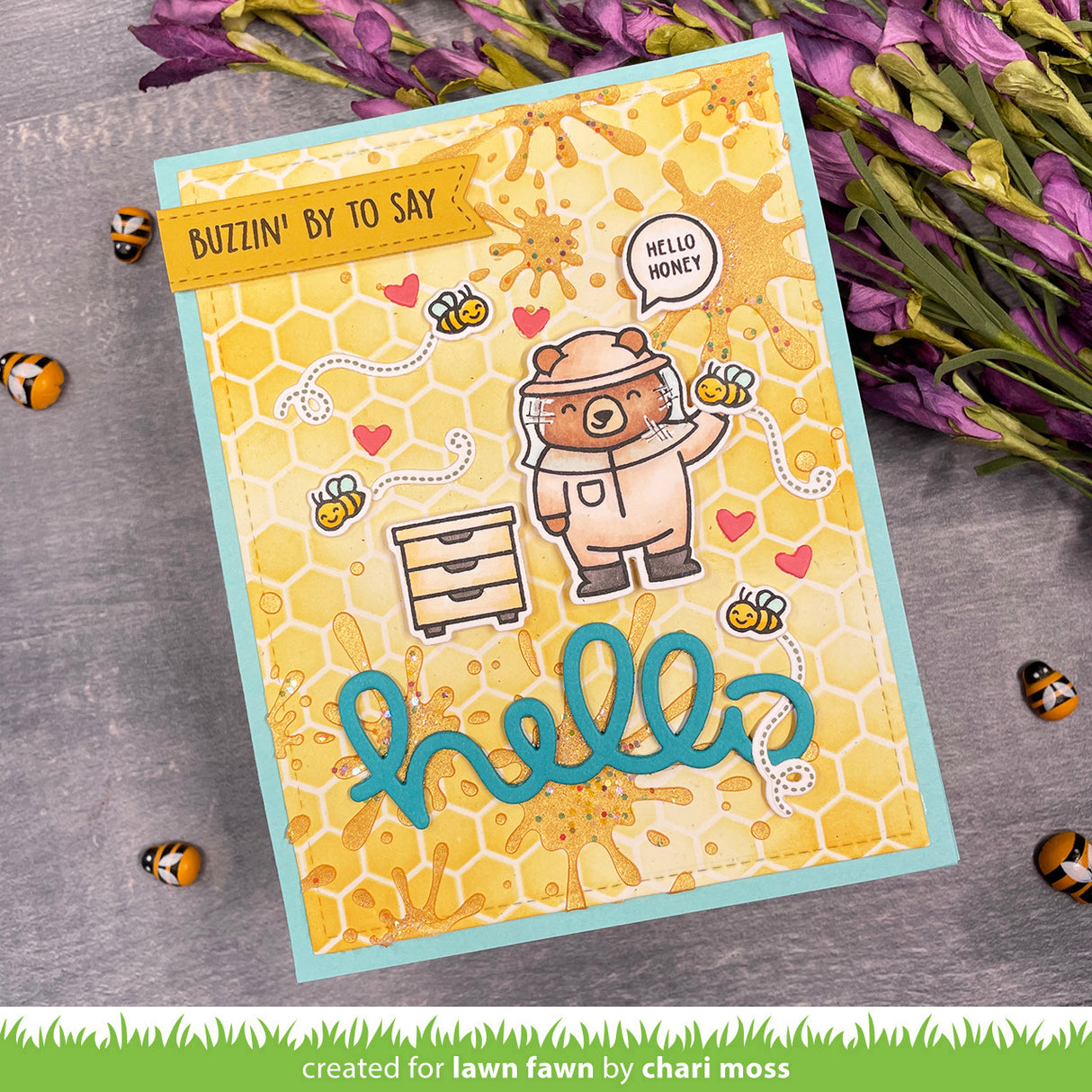 stencil paste - gold