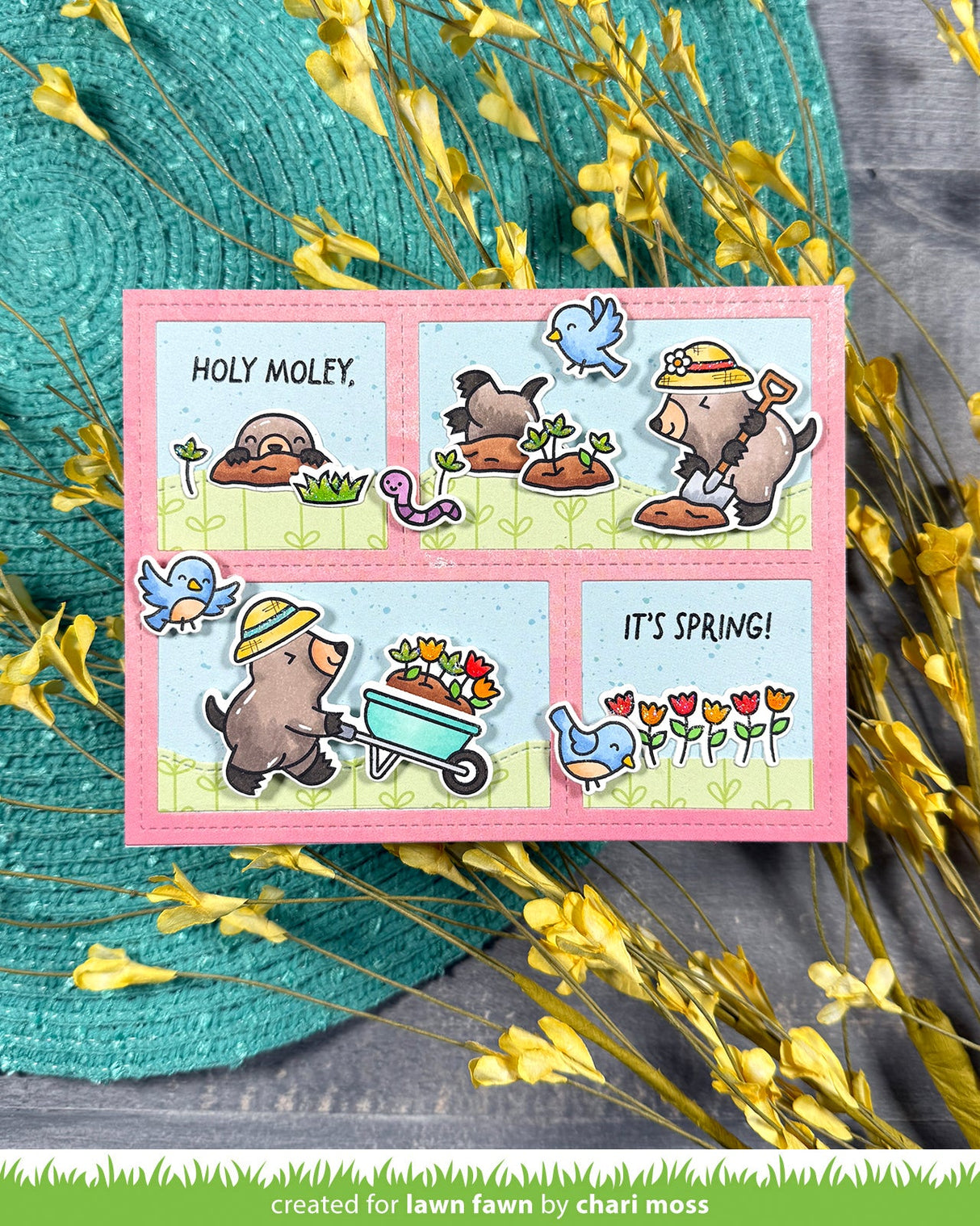 a mole lot of flowers