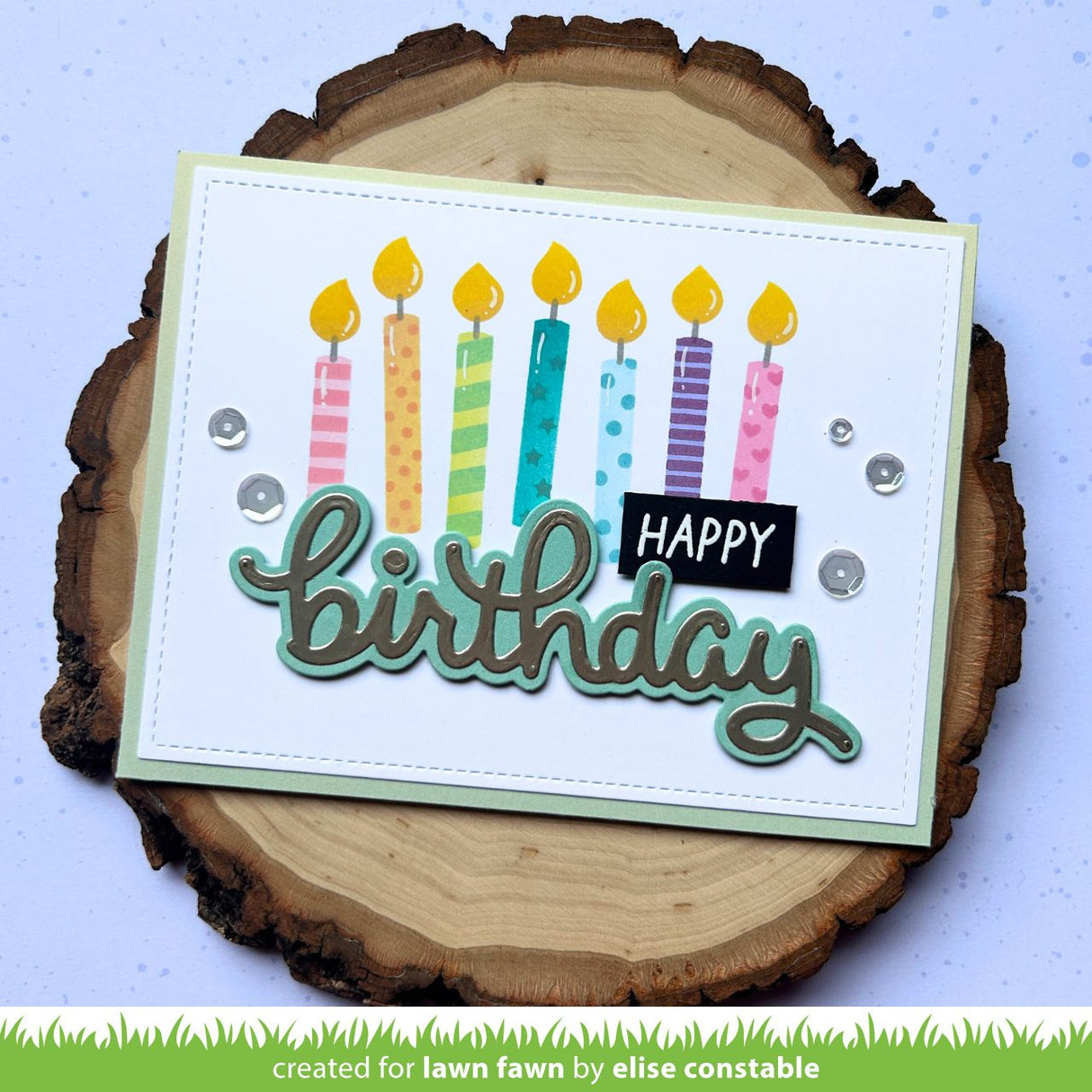 birthday candles stencils