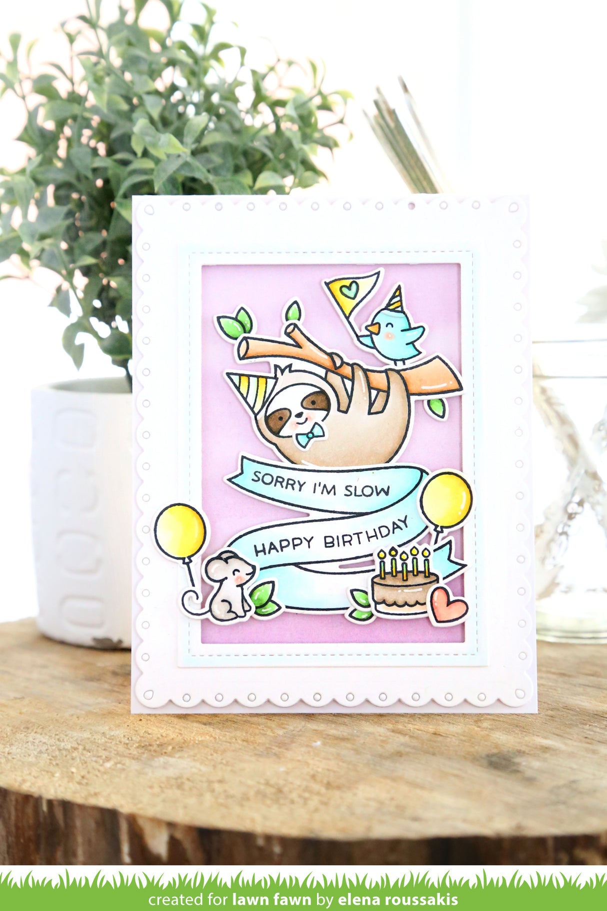 fancy scalloped rectangle stackables