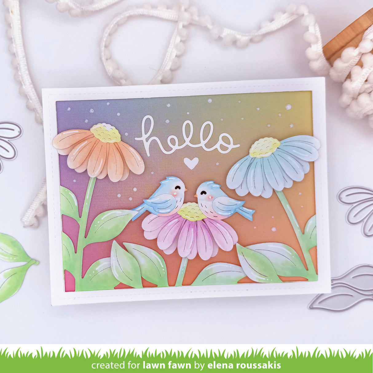 big blossom backdrop: landscape