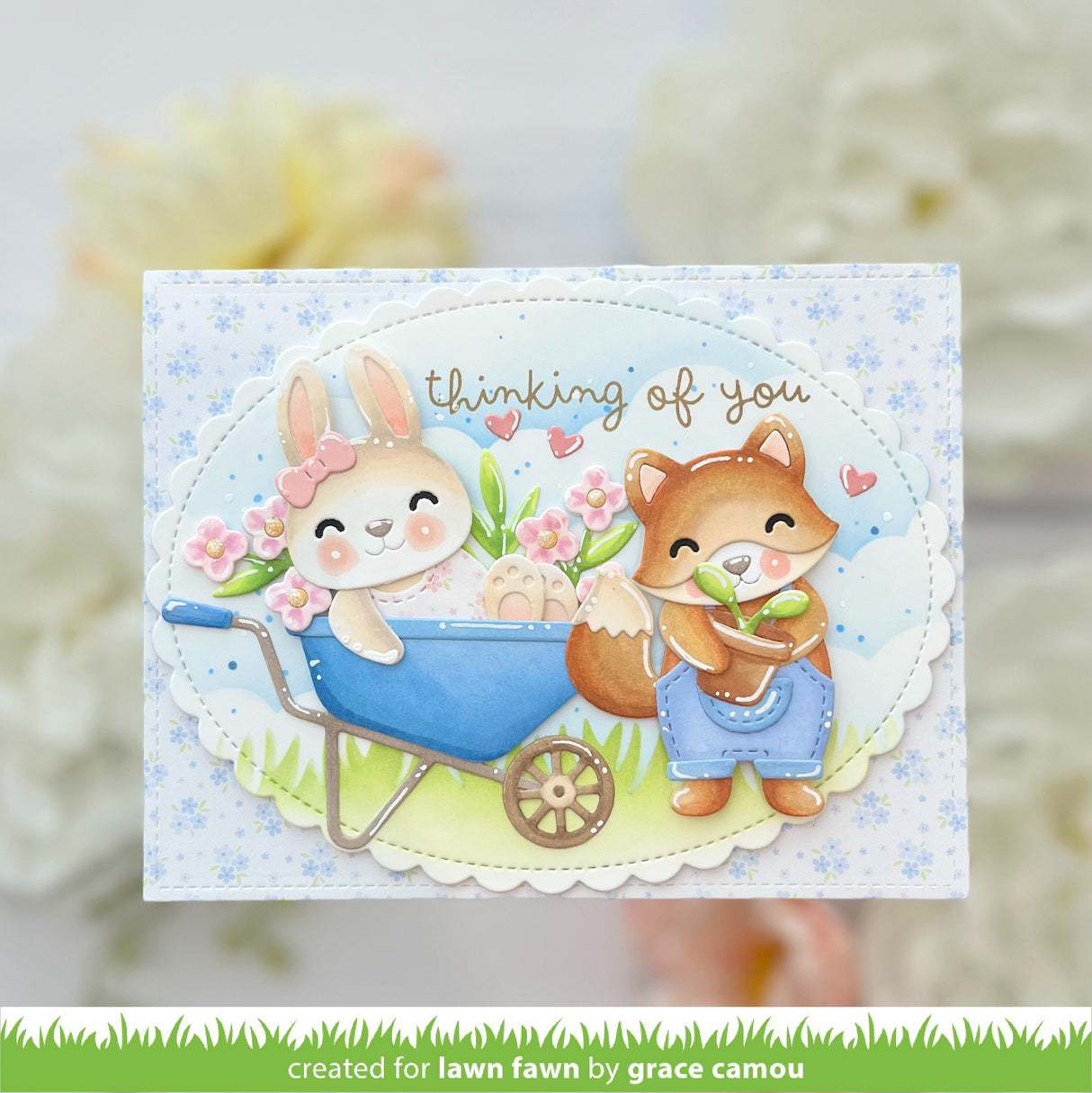 stitched scalloped oval stackables