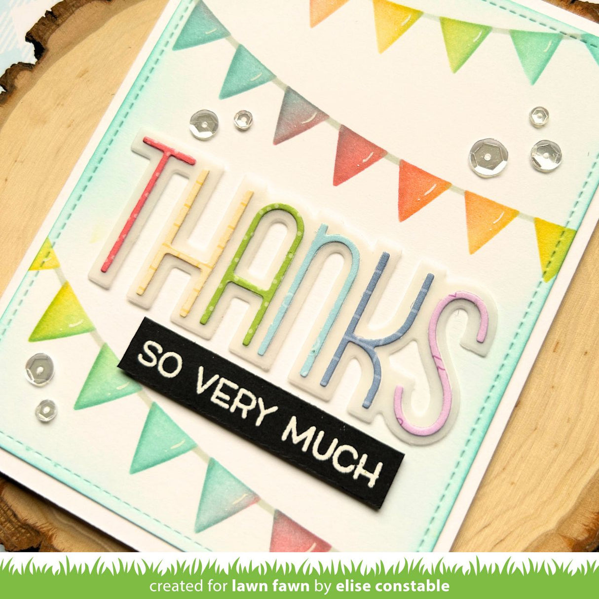 bunting background stencils