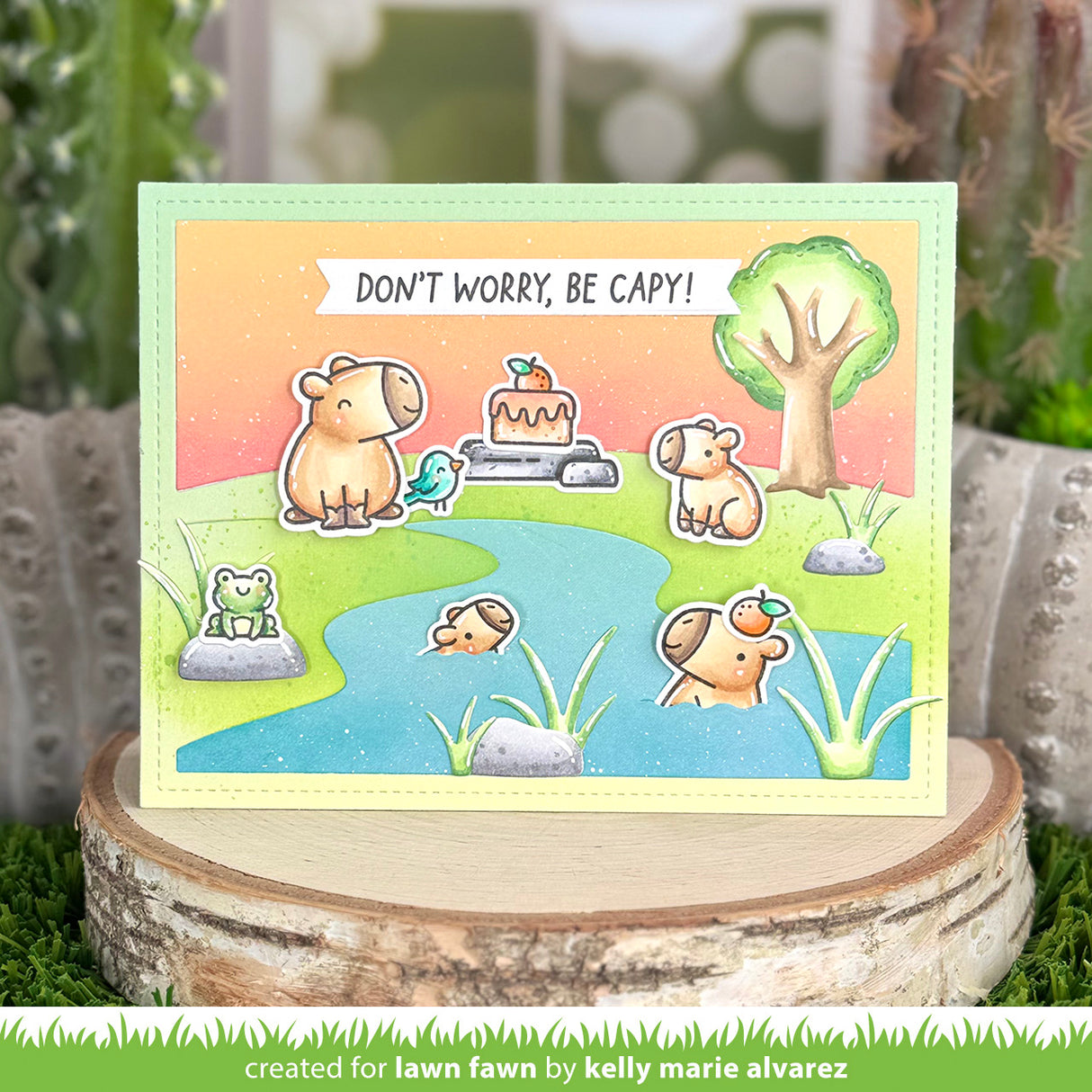 riverside backdrop: landscape