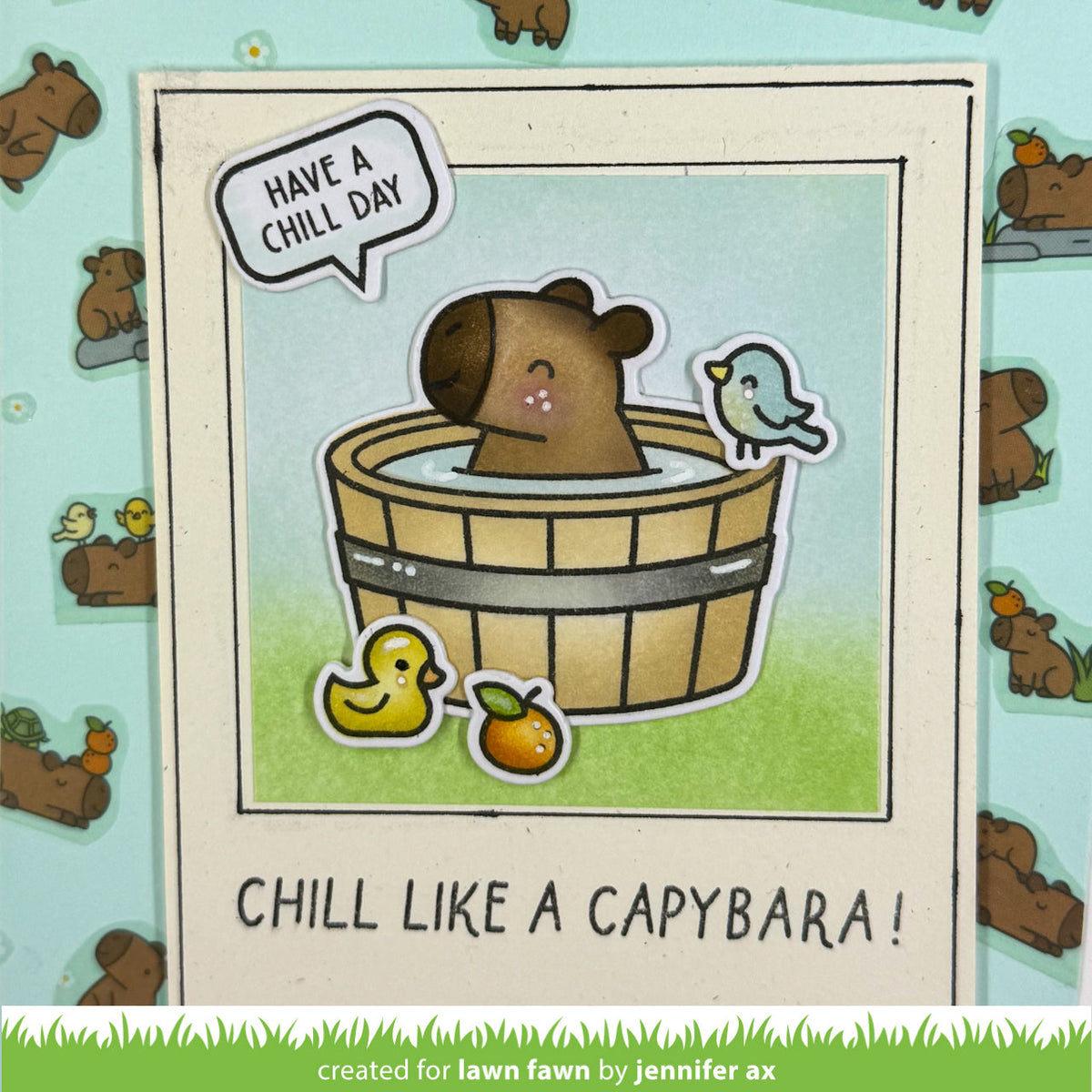 chill, capybara! kids cardmaking kit: mini
