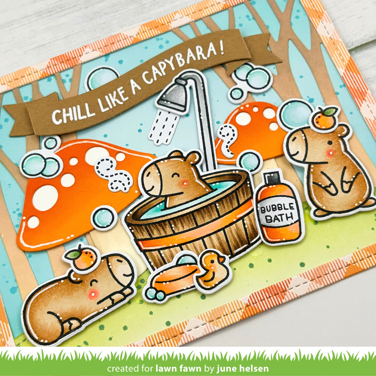 chill, capybara! kids cardmaking kit