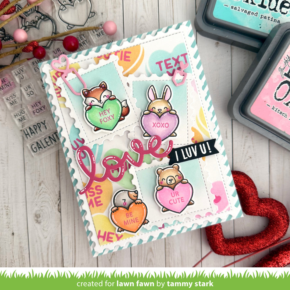 candy hearts stencils