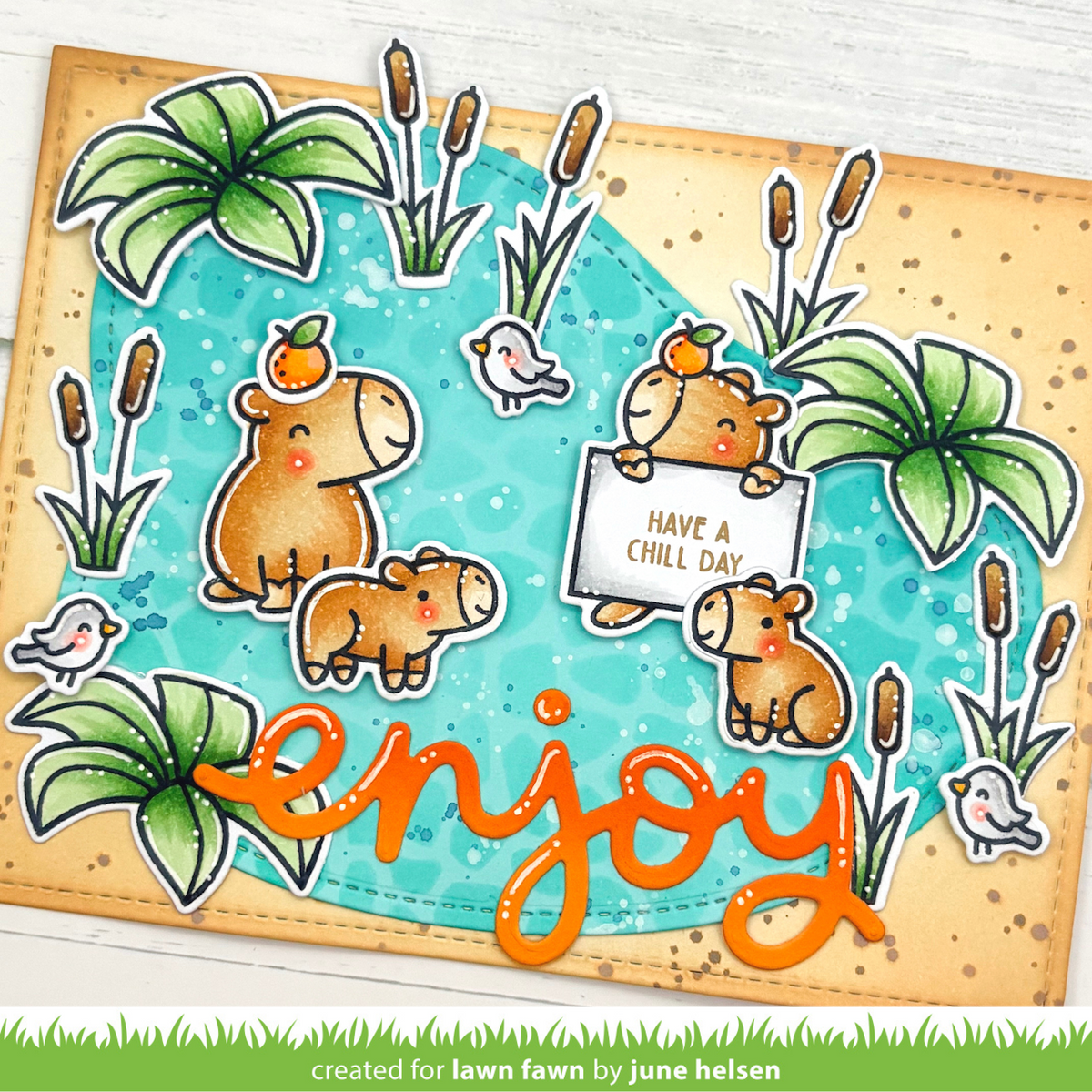 chill, capybara! kids cardmaking kit: mini
