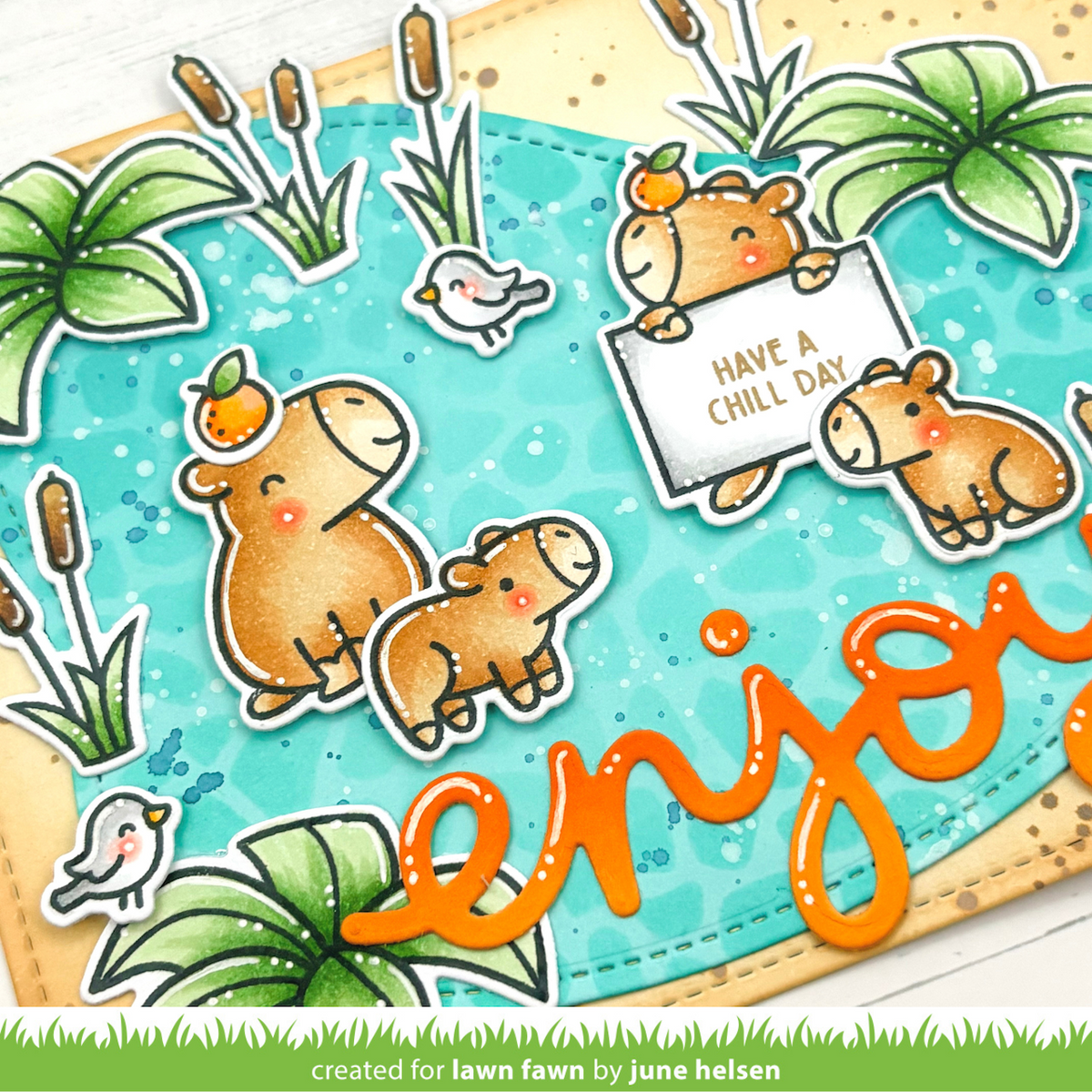 chill, capybara! kids cardmaking kit