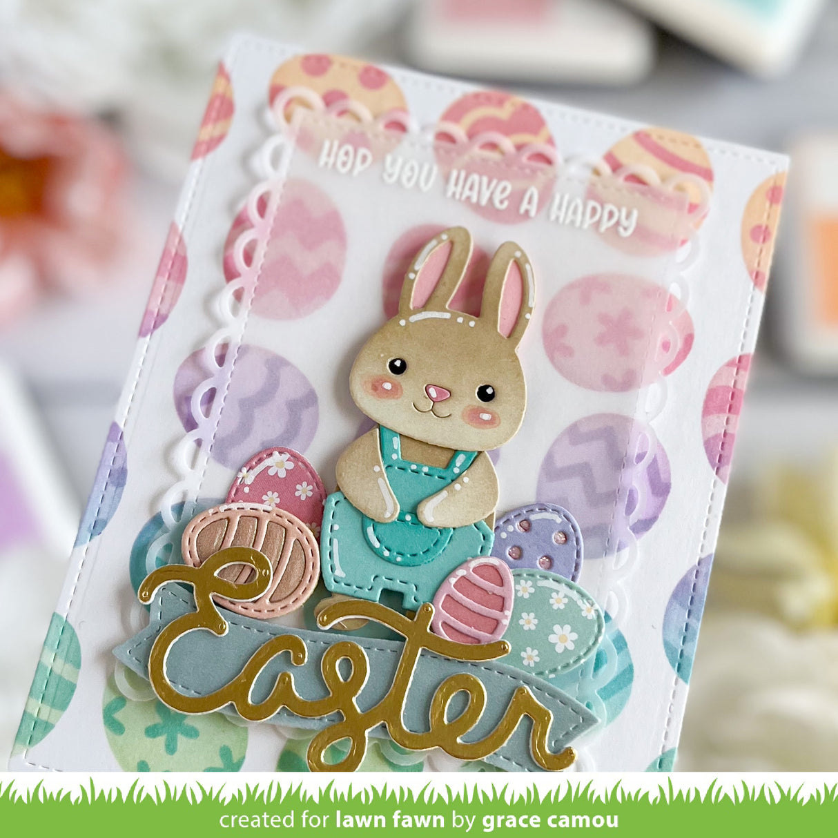 easter egg background stencils