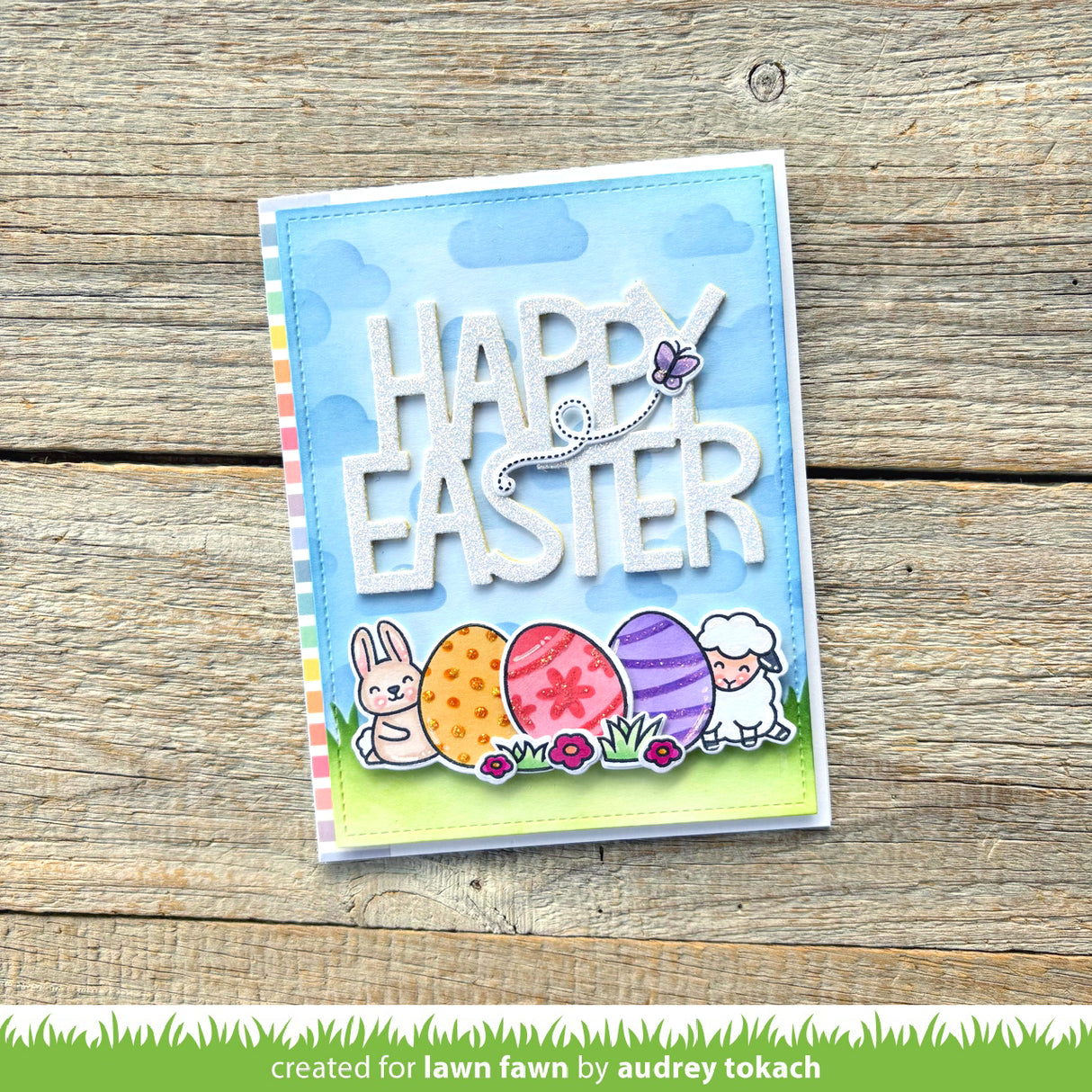 stamp 'n stencil easter eggs