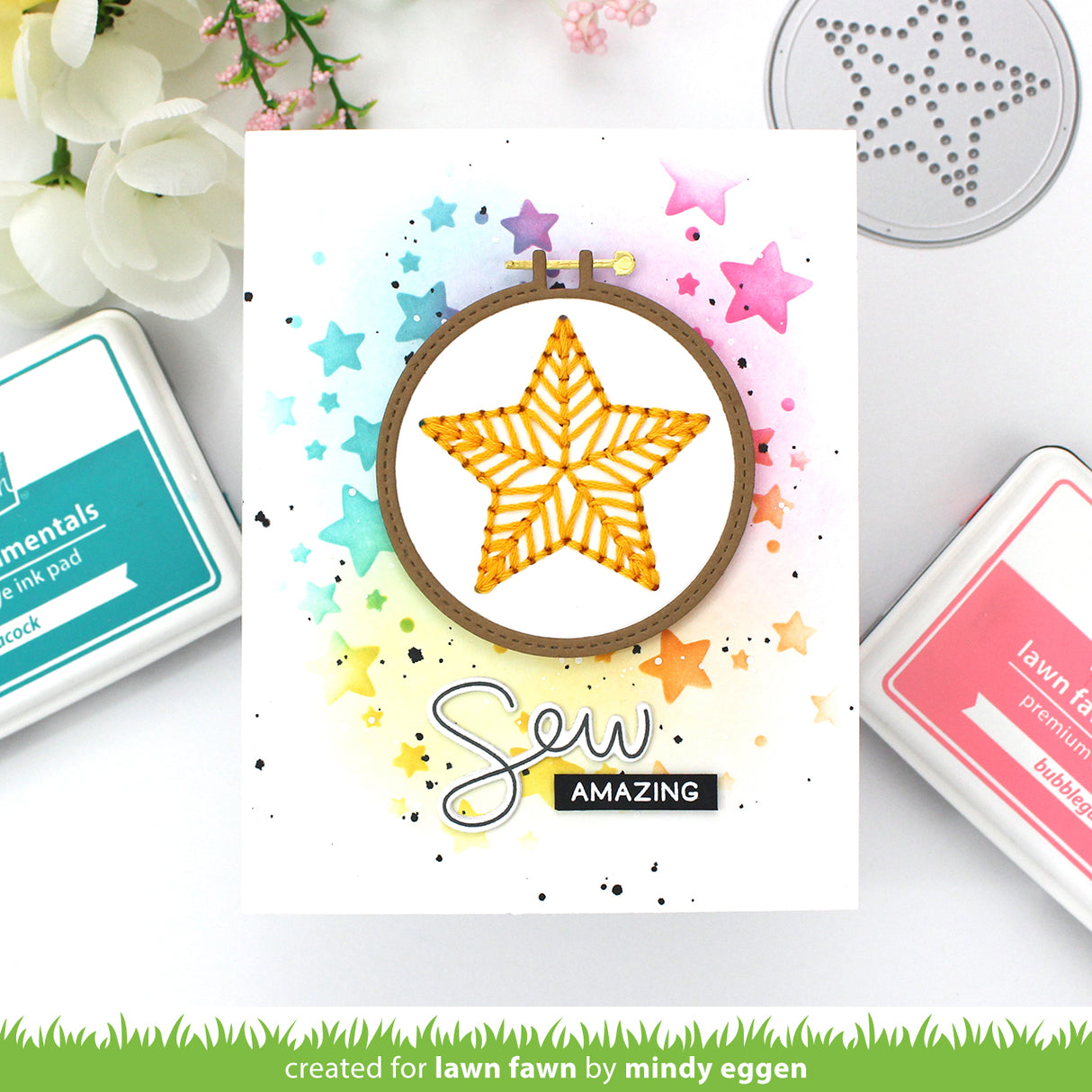 embroidery hoop star add-on