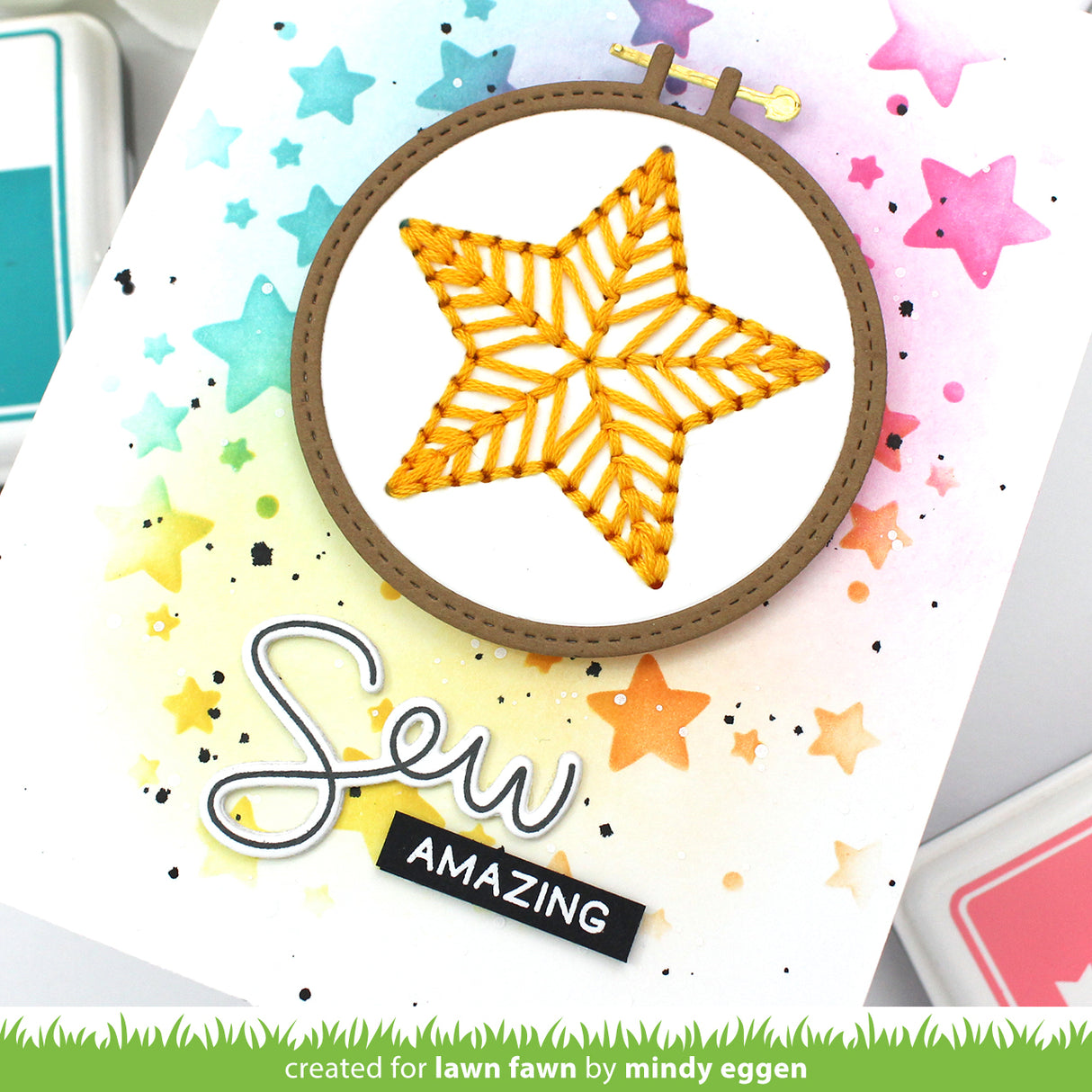 embroidery hoop star add-on