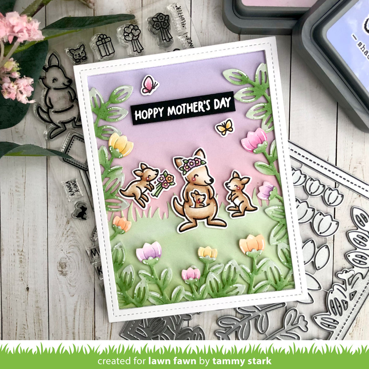 flower garden backdrop