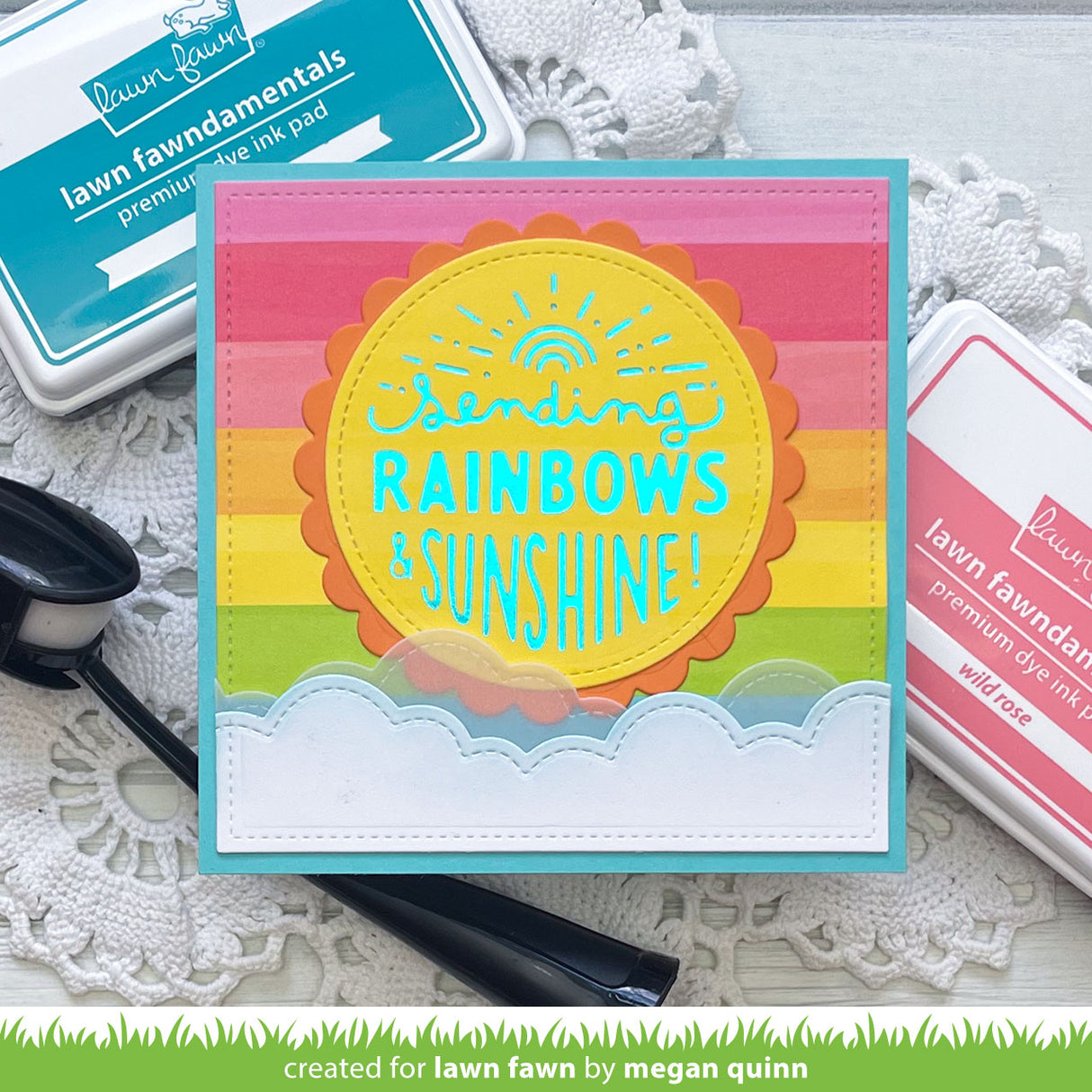 foiled sentiments: sending rainbows