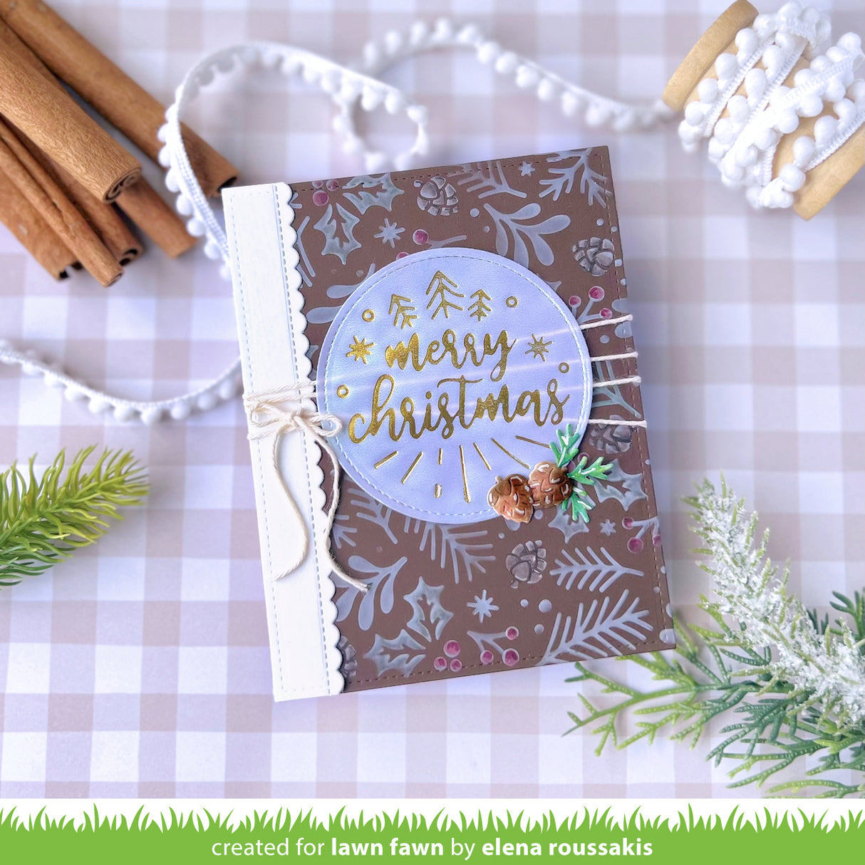 foiled sentiments: merry christmas