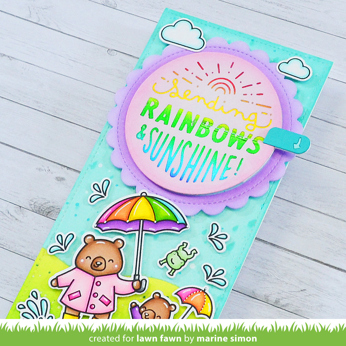 foiled sentiments: sending rainbows