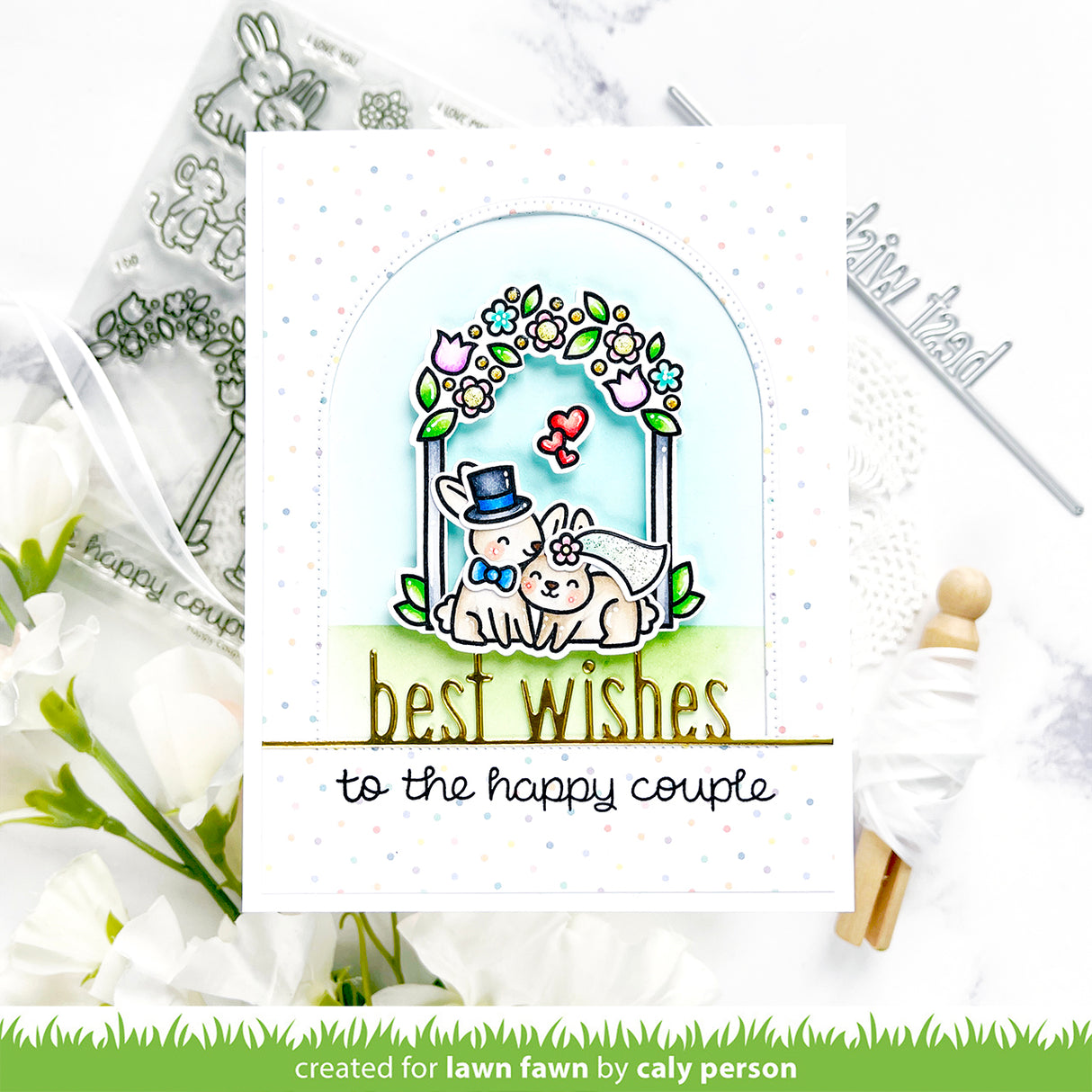best wishes line border