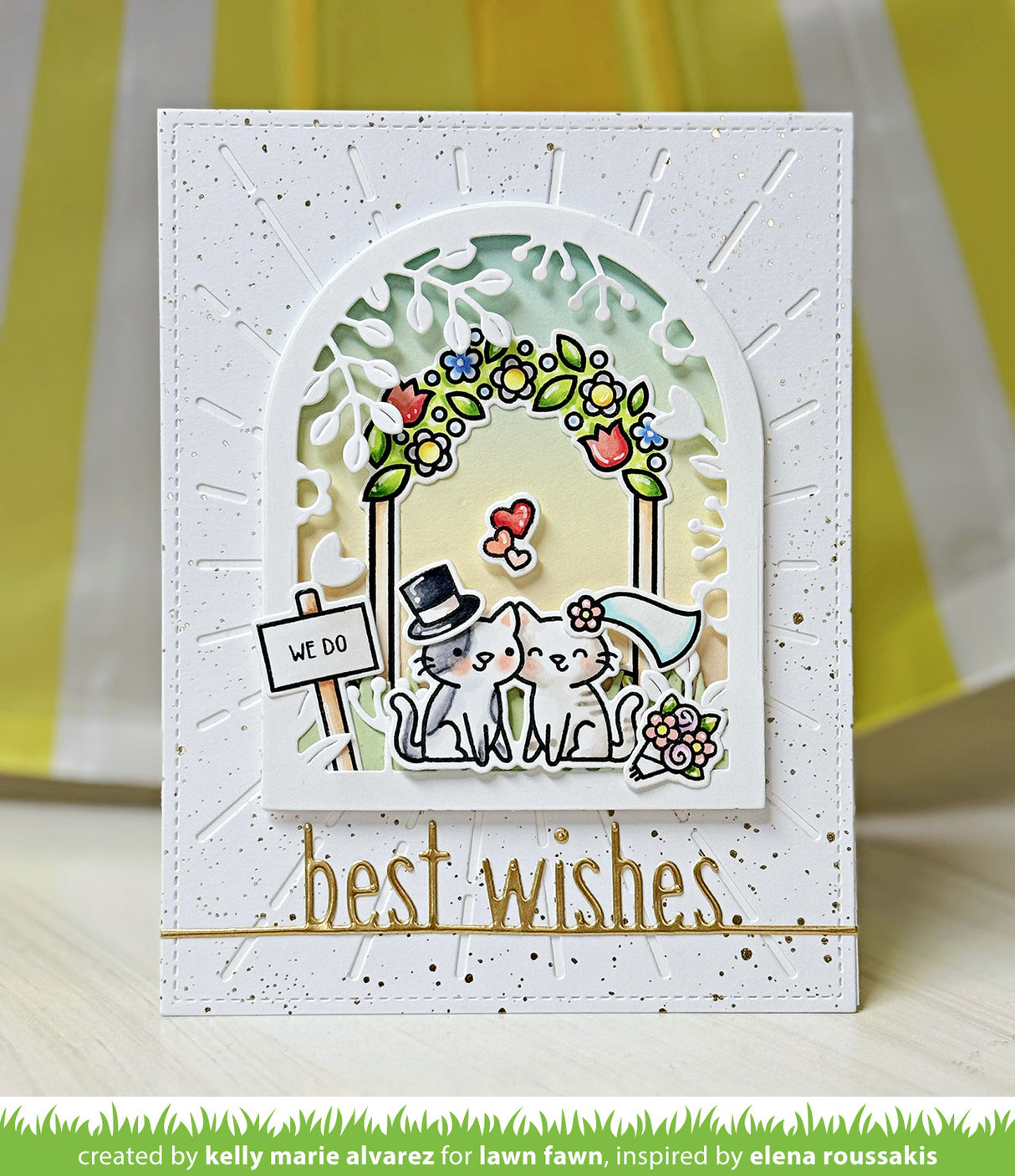 best wishes line border