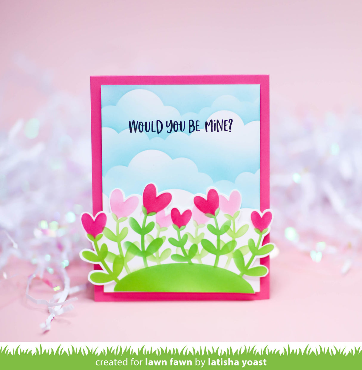 heart garden stencil