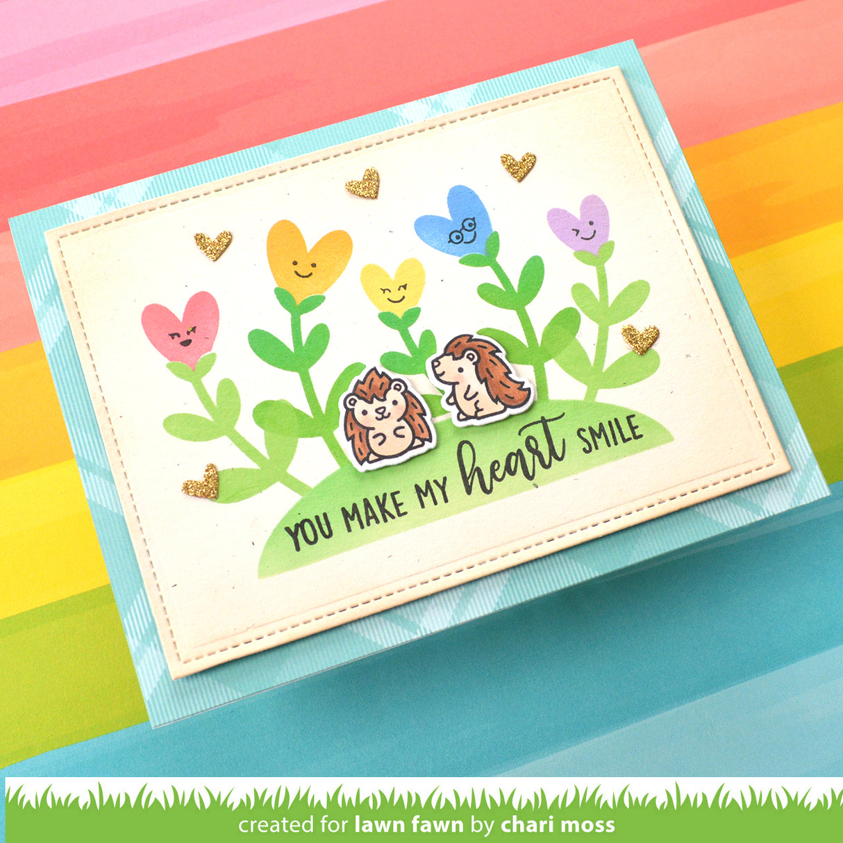 heart garden stencil