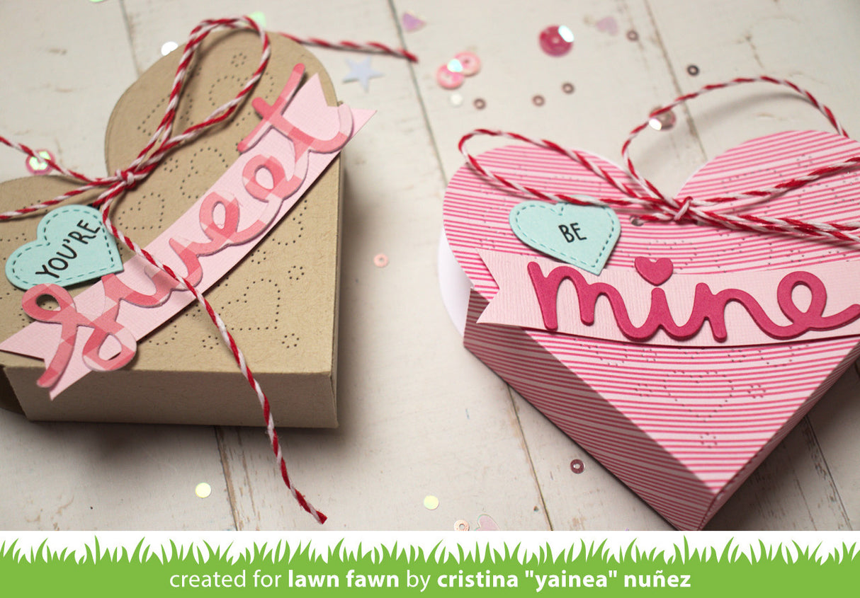 heart pouch dotted hearts add-on