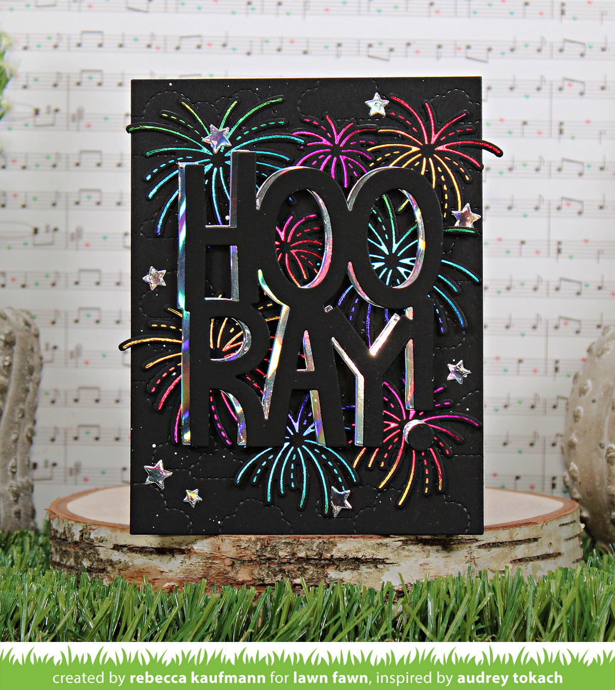 fireworks hot foil plates
