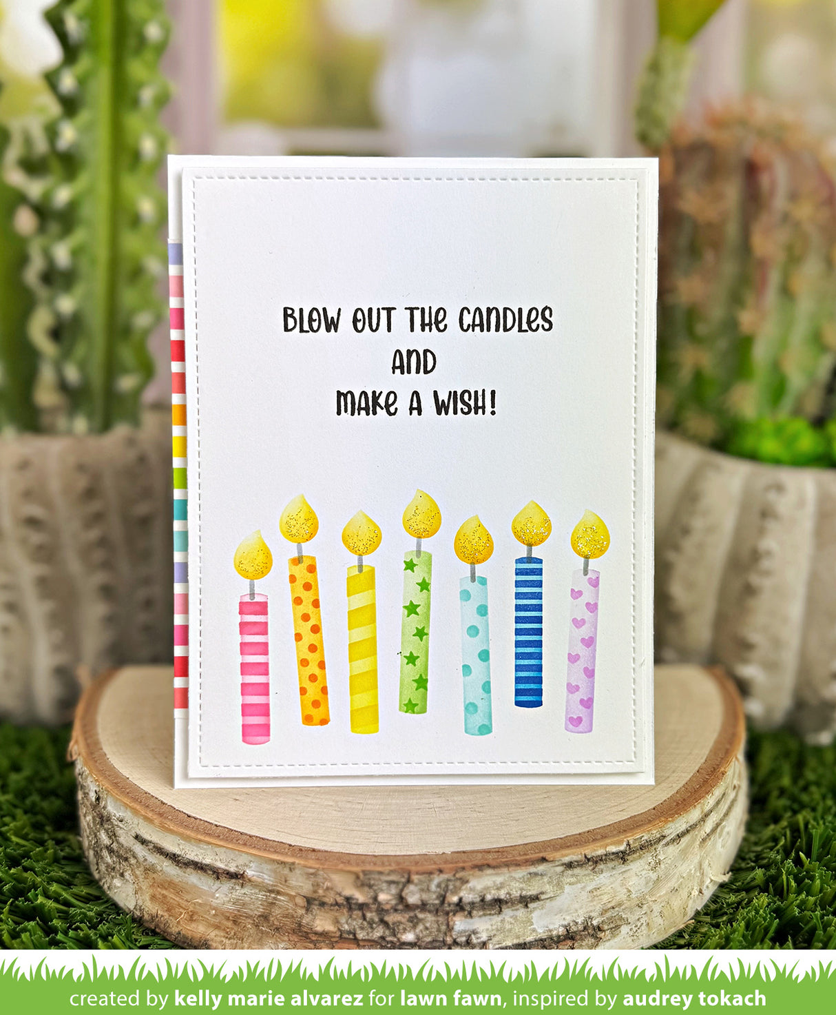 birthday candles stencils