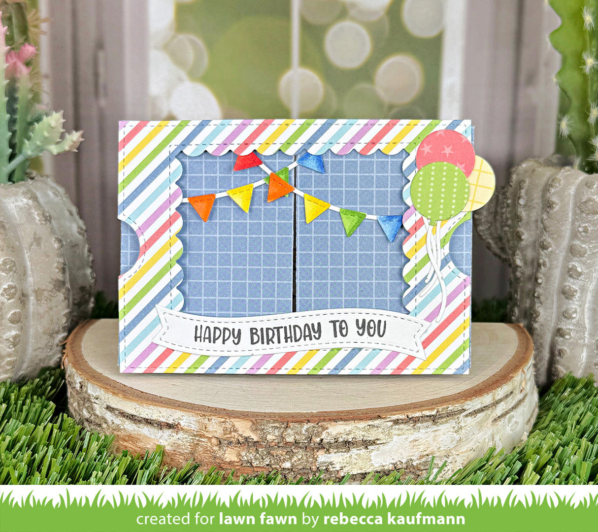 ta-da! diorama! scalloped window add-on