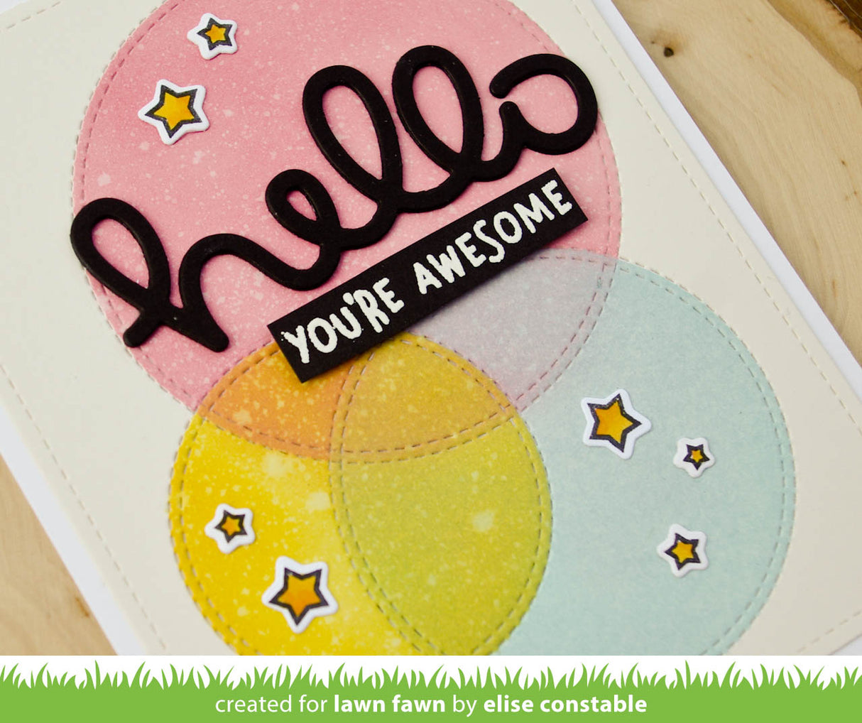 just stitching double circles