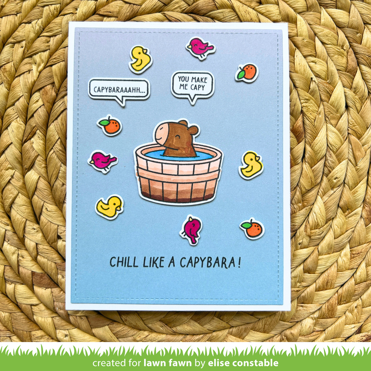 chill, capybara! kids cardmaking kit: mini