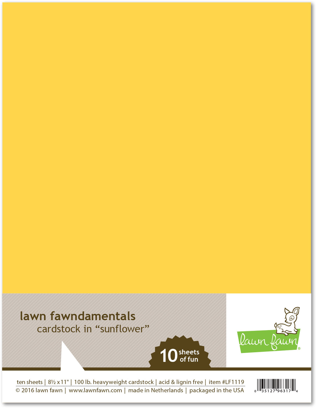 sunflower cardstock