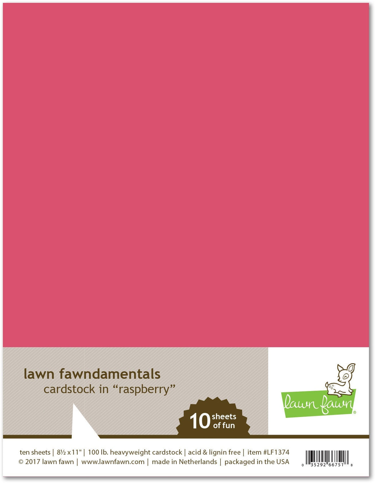 raspberry cardstock