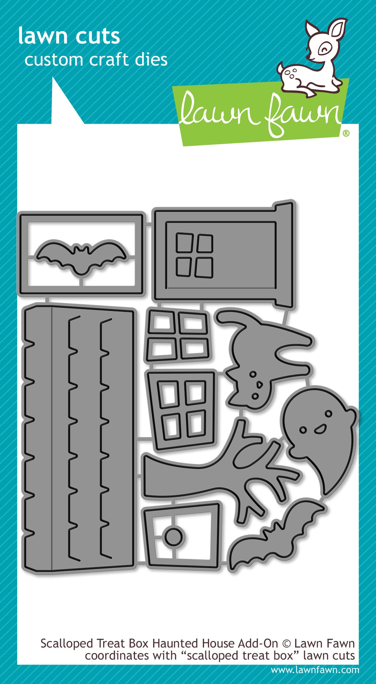 scalloped treat box haunted house add-on