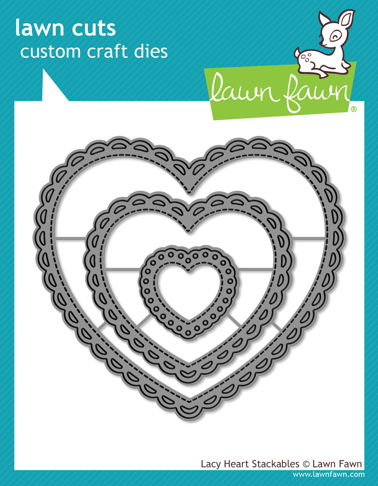 lacy heart stackables