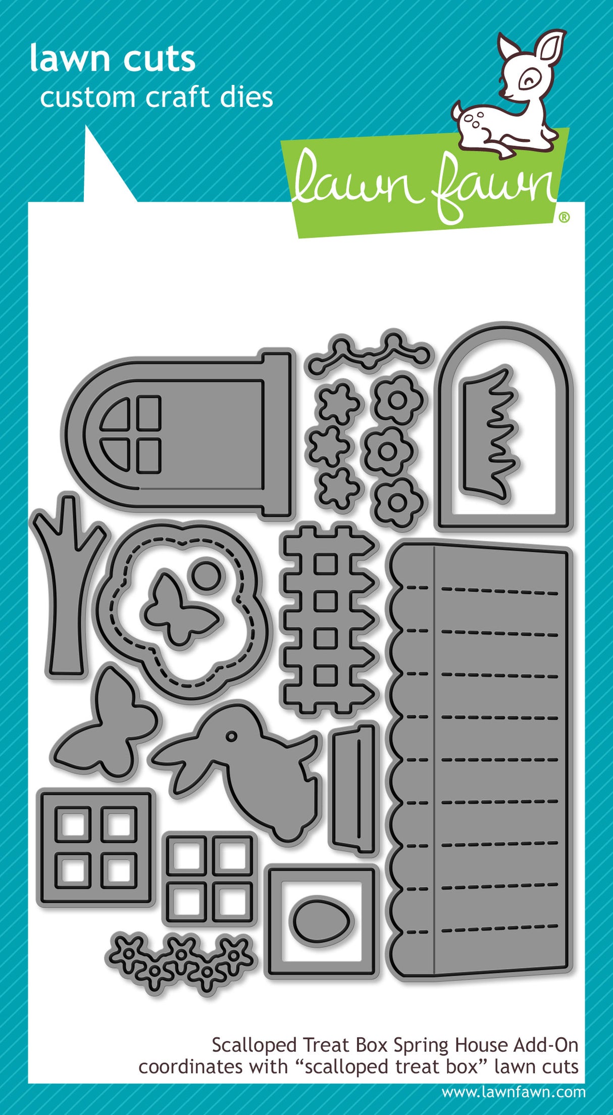 scalloped treat box spring house add-on