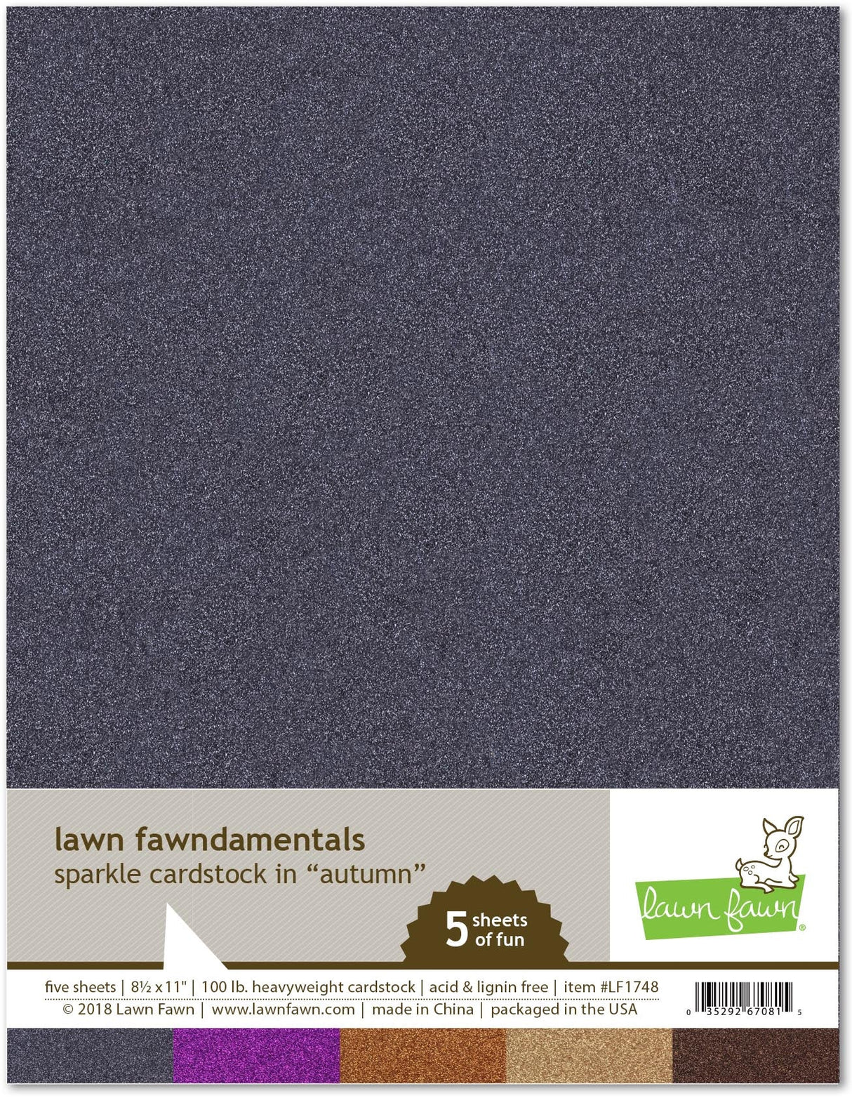 sparkle cardstock - autumn