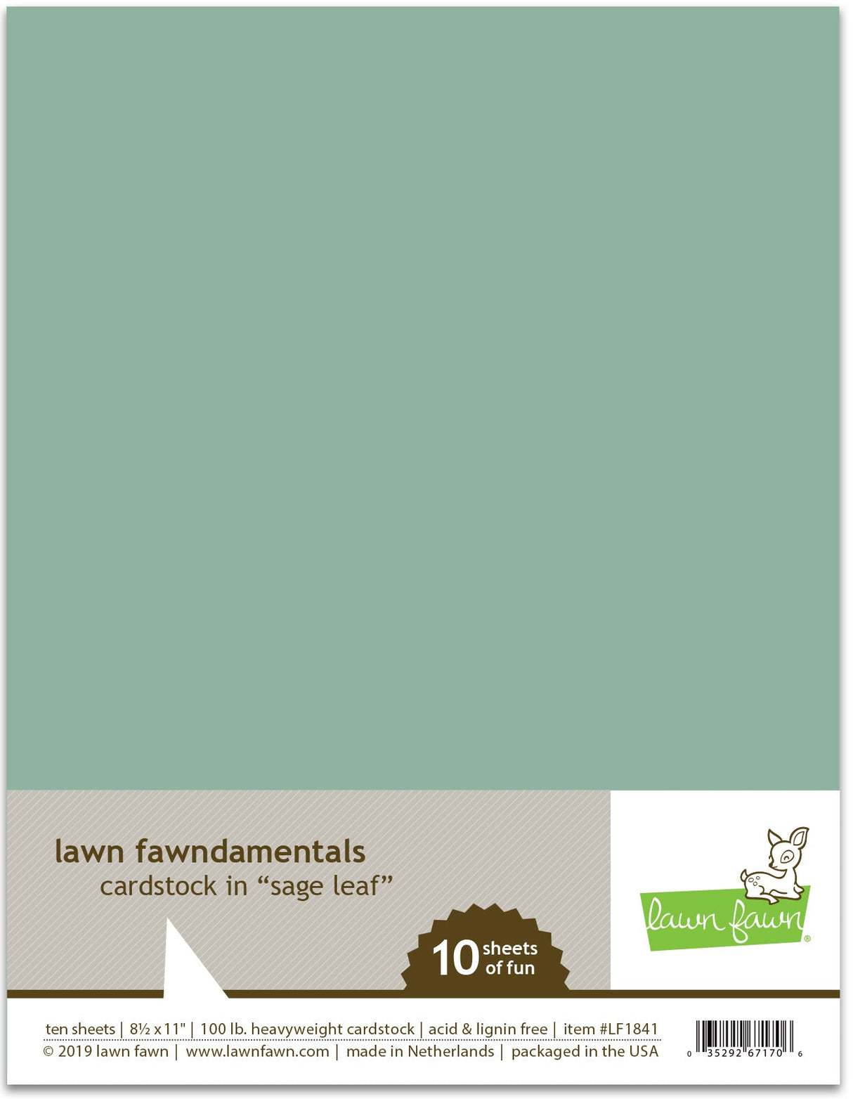 sage leaf cardstock
