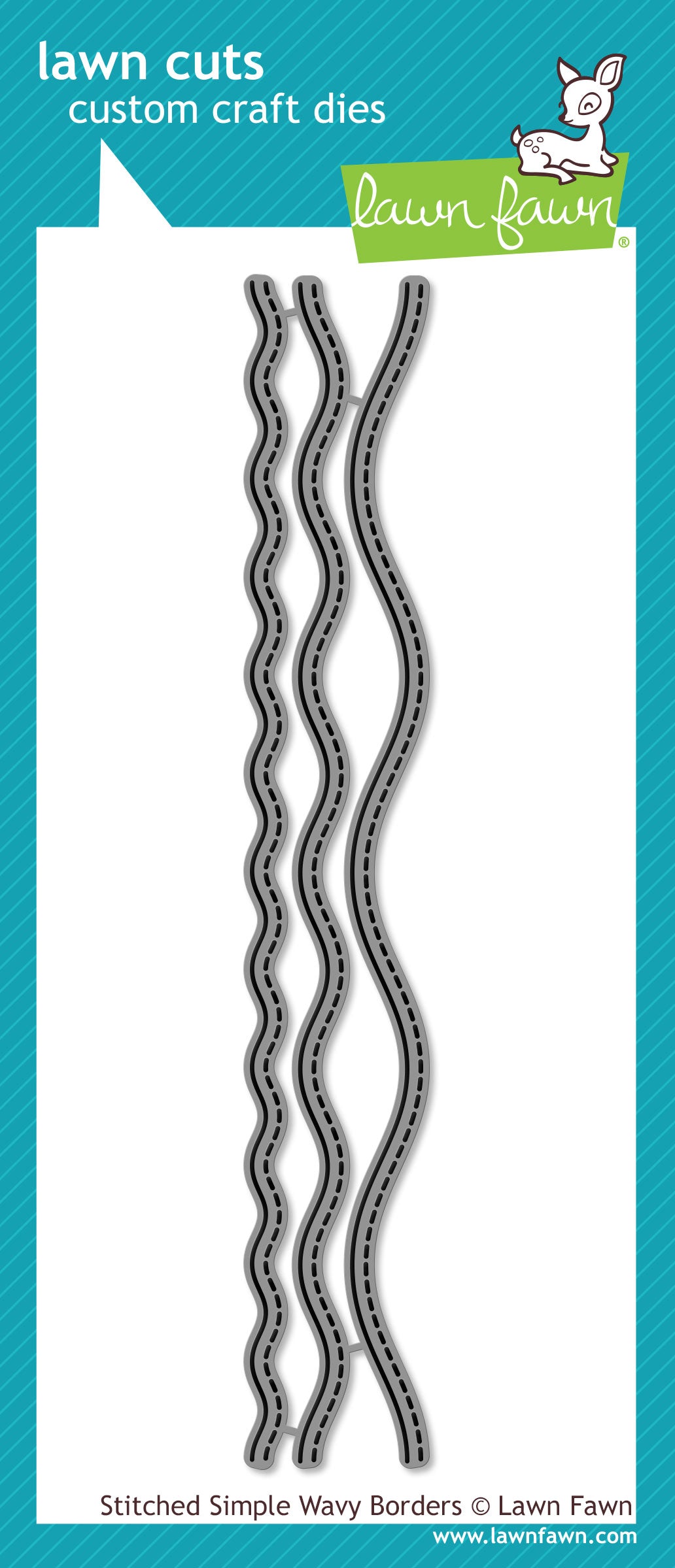 stitched simple wavy borders