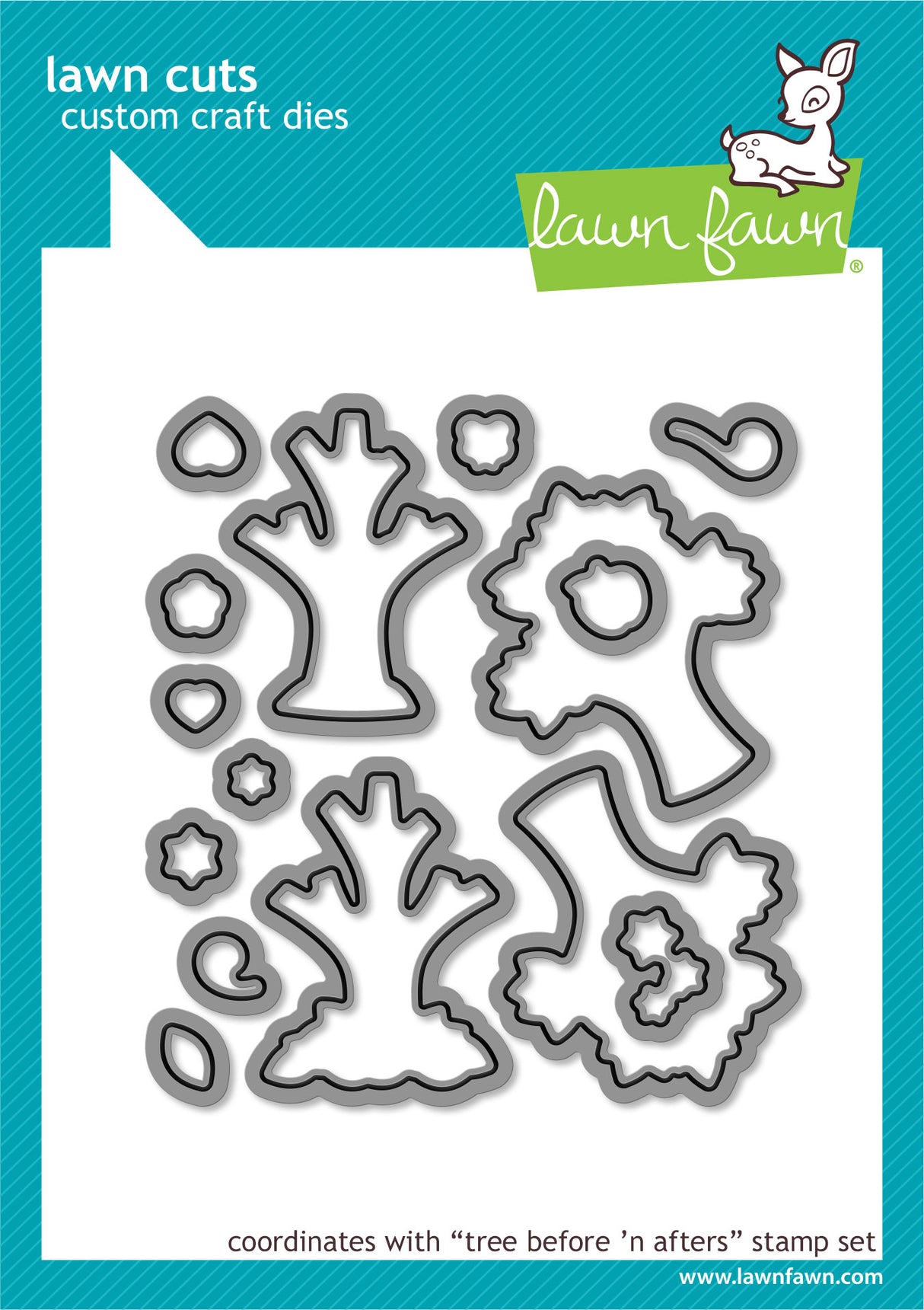 tree before 'n afters lawn cuts