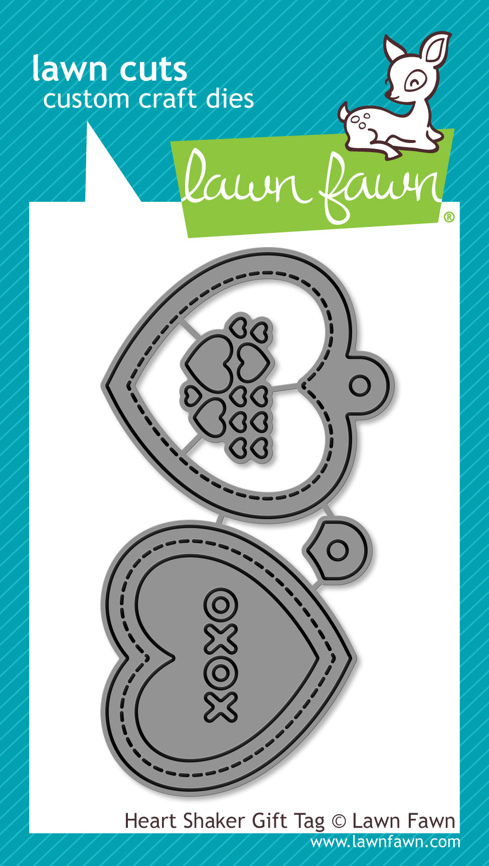 heart shaker gift tag