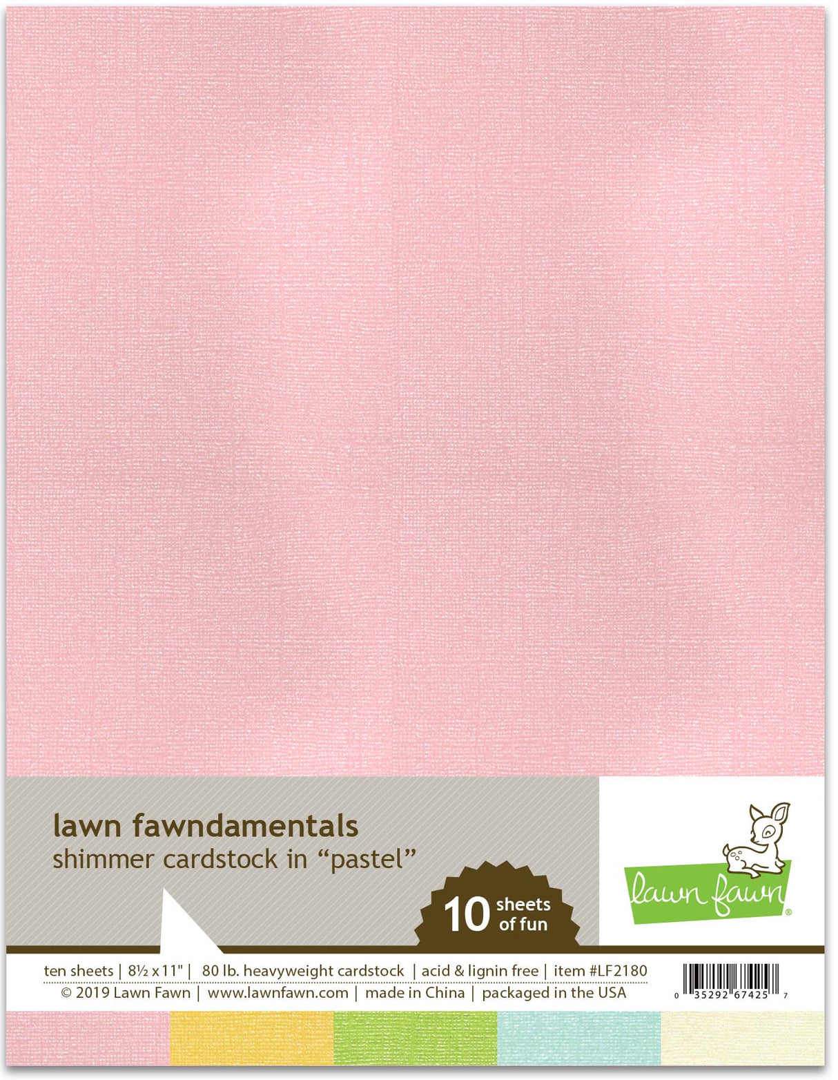 shimmer cardstock - pastel