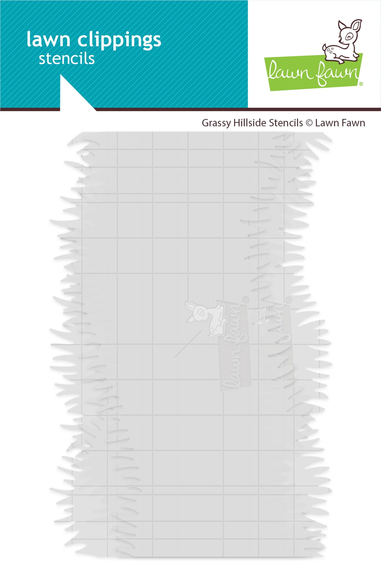 grassy hillside stencils