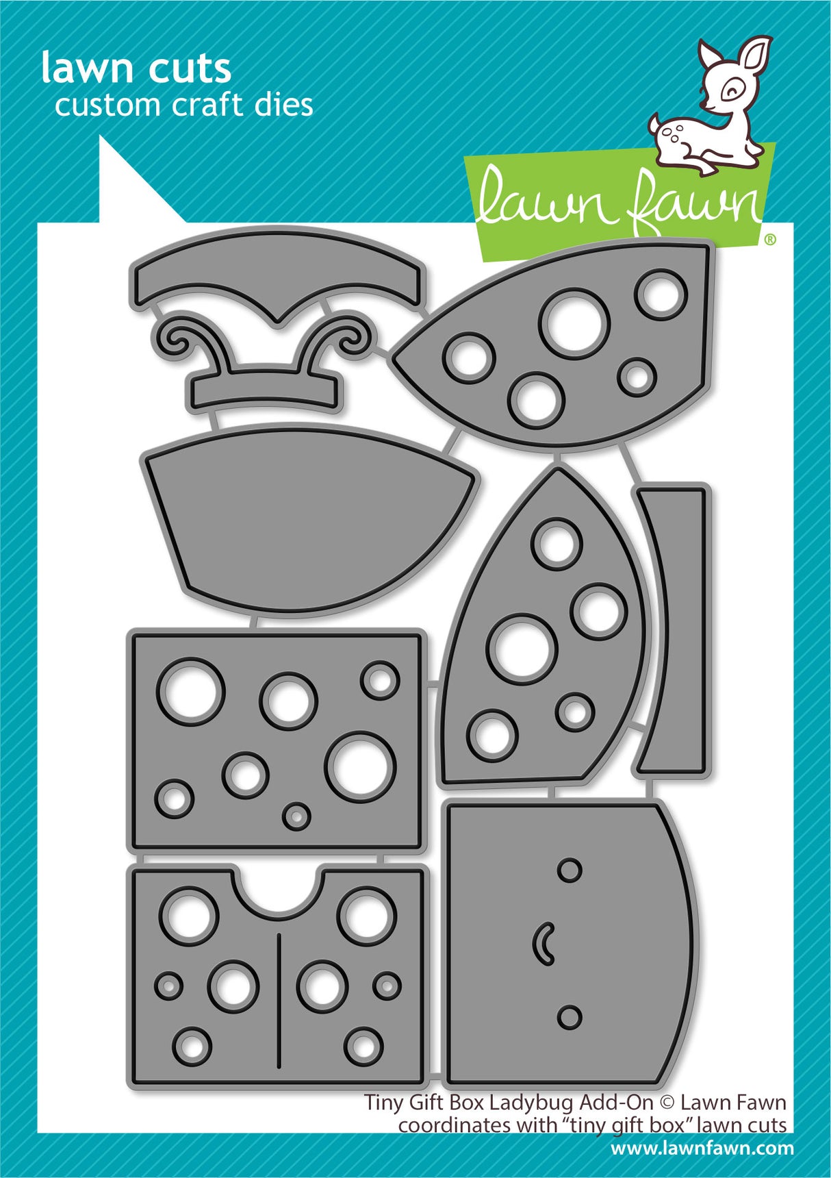 tiny gift box ladybug add-on