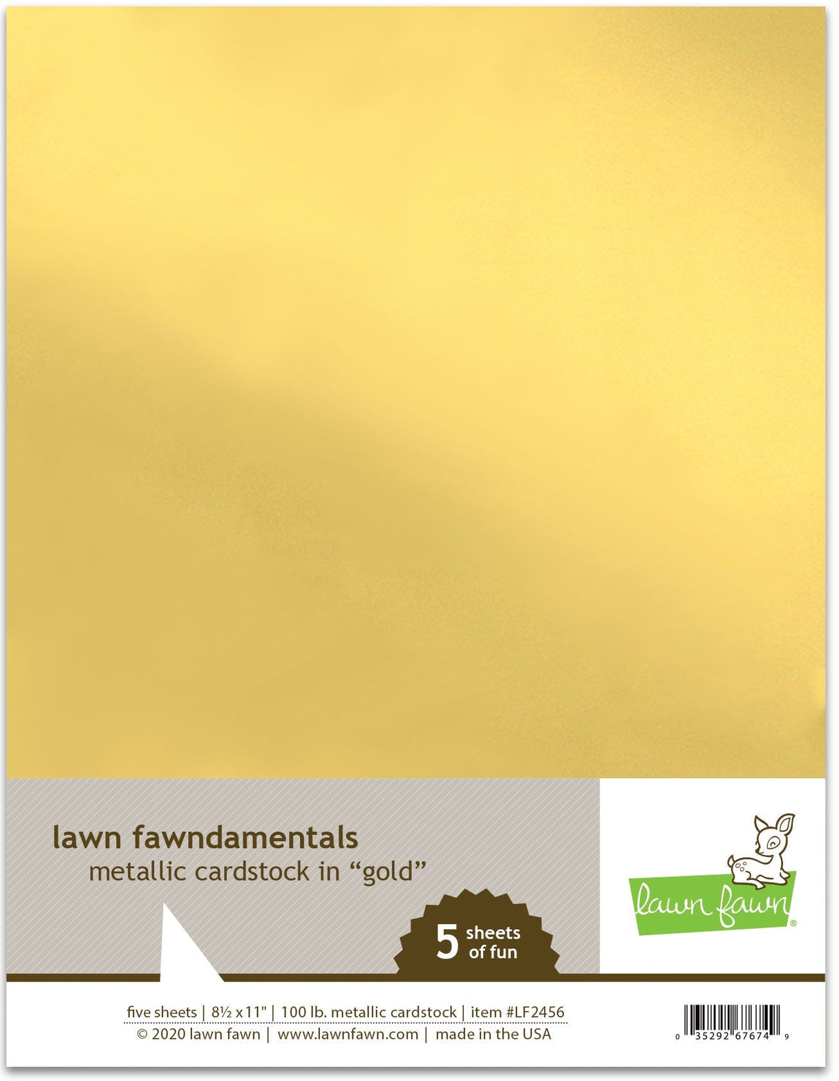 metallic cardstock - gold