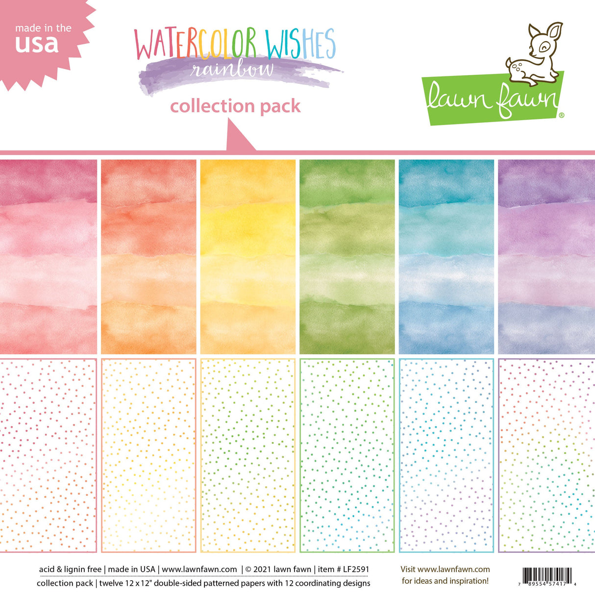 watercolor wishes rainbow collection pack