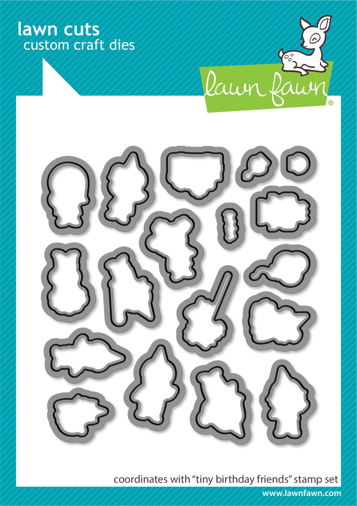 tiny birthday friends lawn cuts