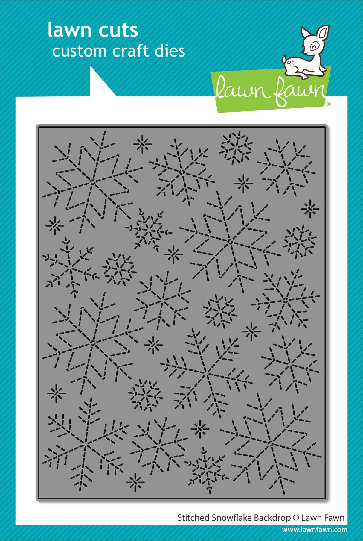 stitched snowflake backdrop