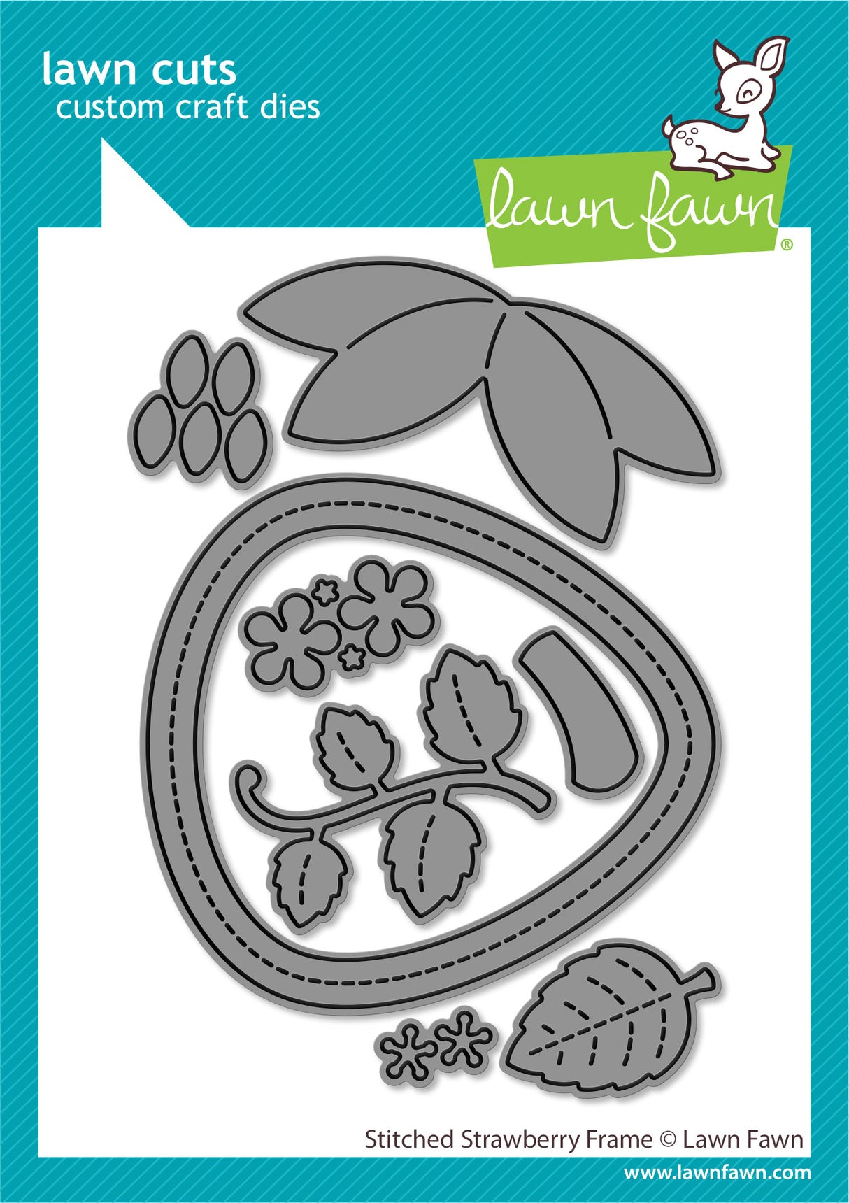 stitched strawberry frame