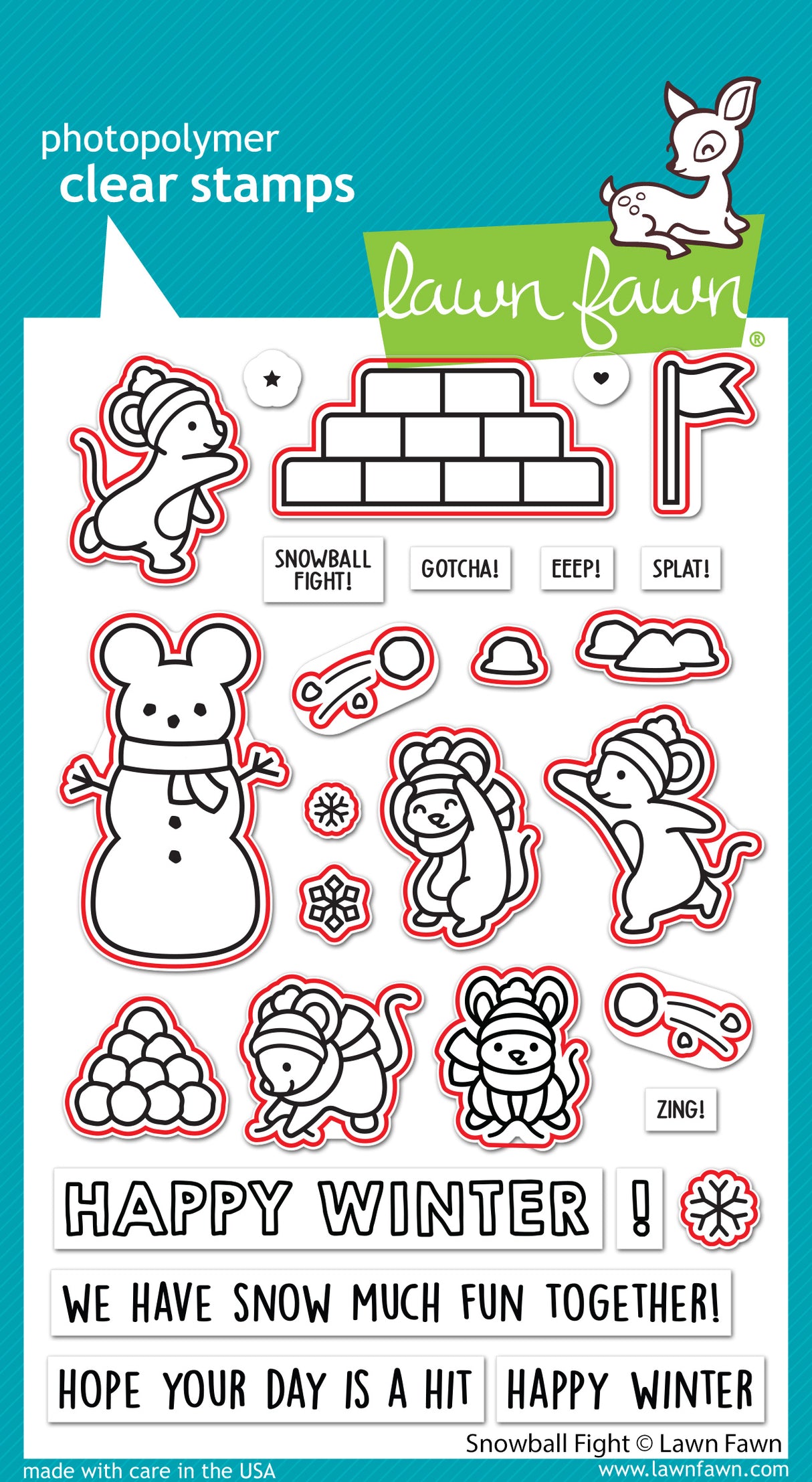 snowball fight lawn cuts